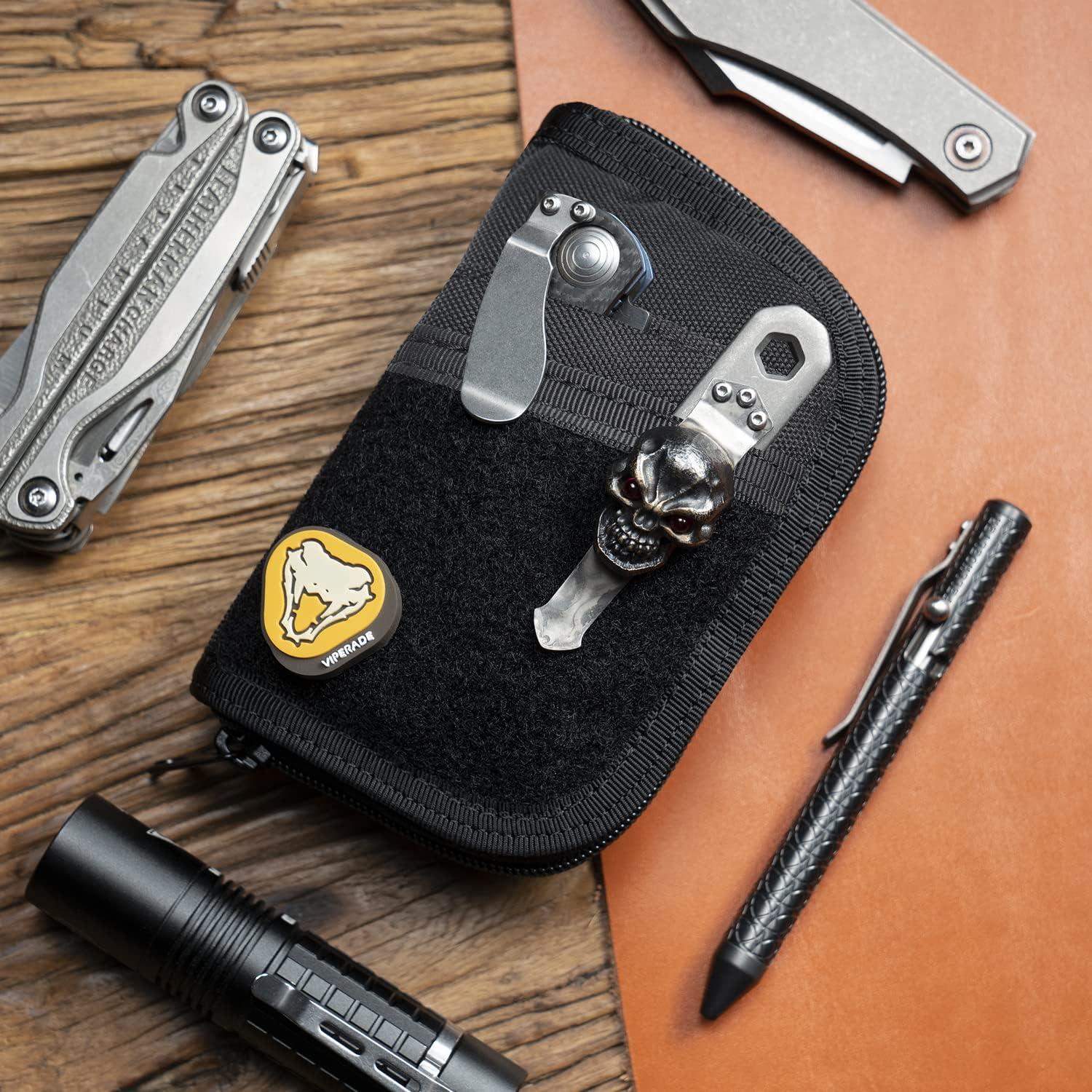 Bolsa EDC Pequeña VIPERADE VE10, Organizador de Herramientas 10 Compartimentos