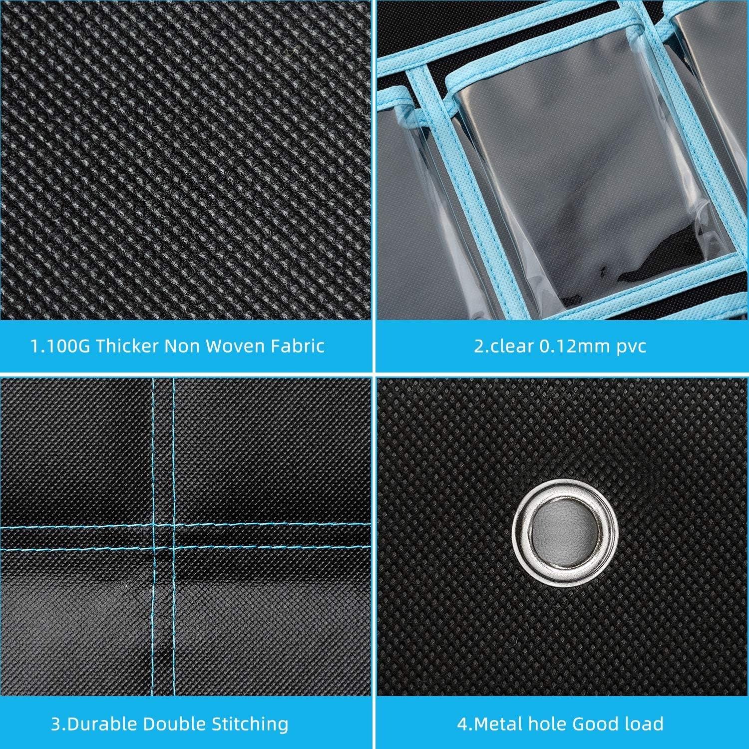 Organizador de Bolsillo KEEPJOY 30 Bolsillos Negro para Aula