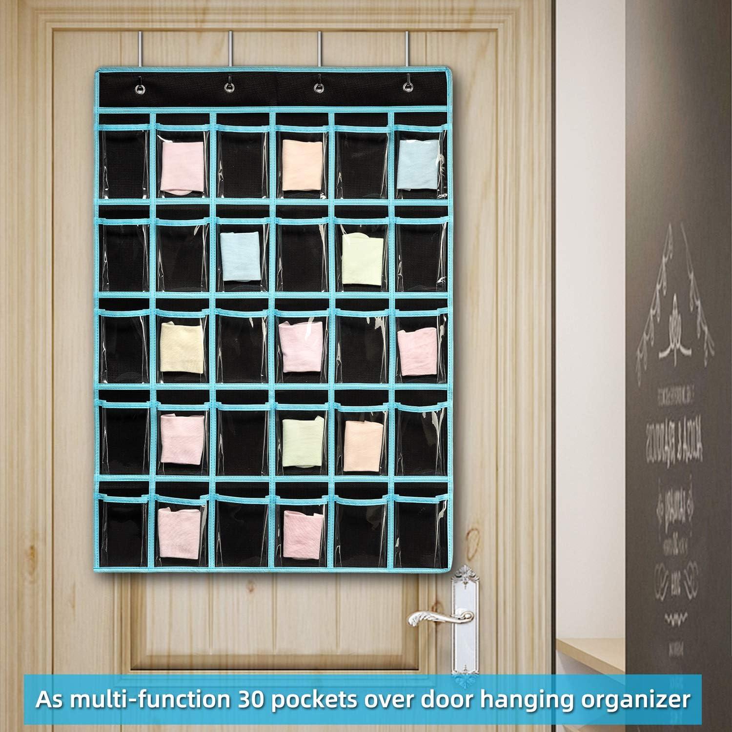 Organizador de Bolsillo KEEPJOY 30 Bolsillos Negro para Aula