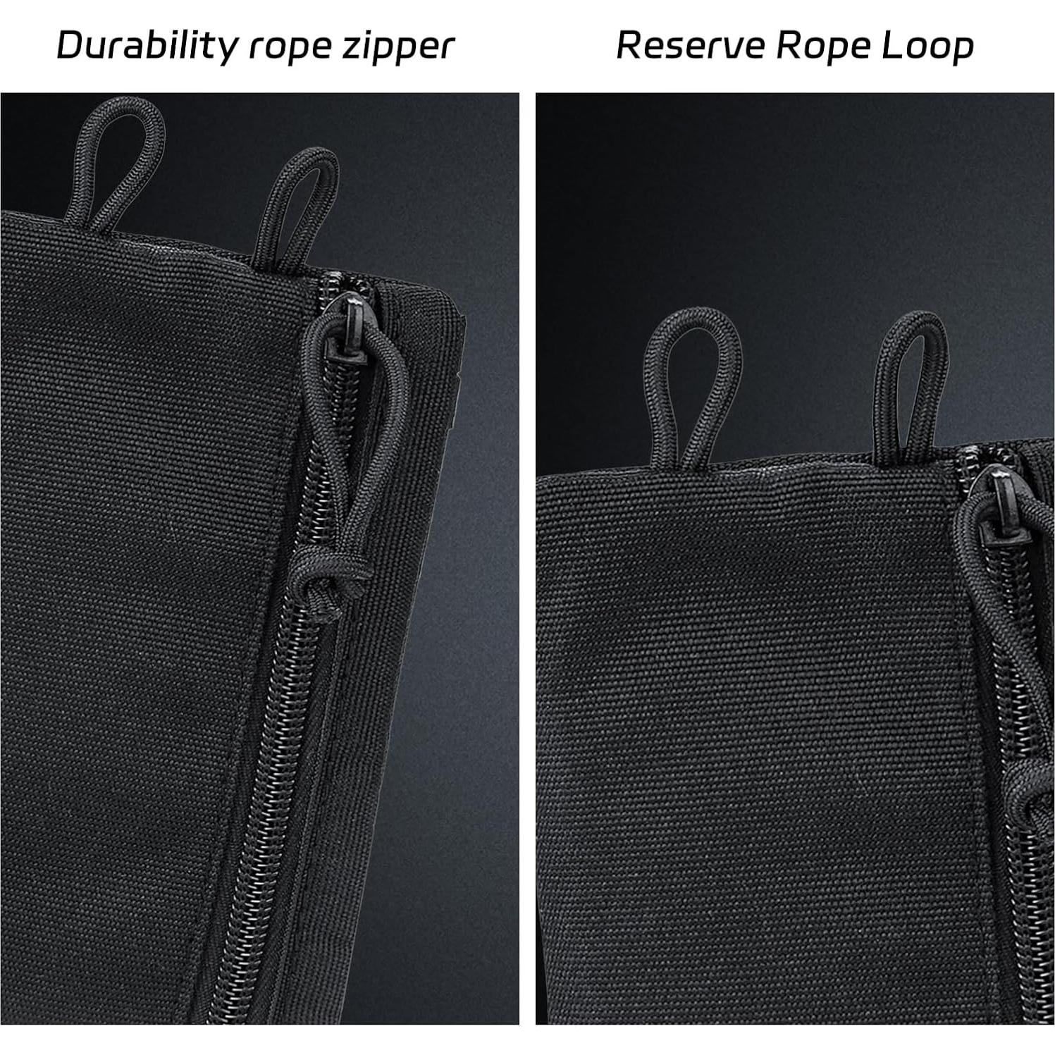 Organizador de Bolsillo EDC Topyond Negro - Mini Cartera Multifuncional