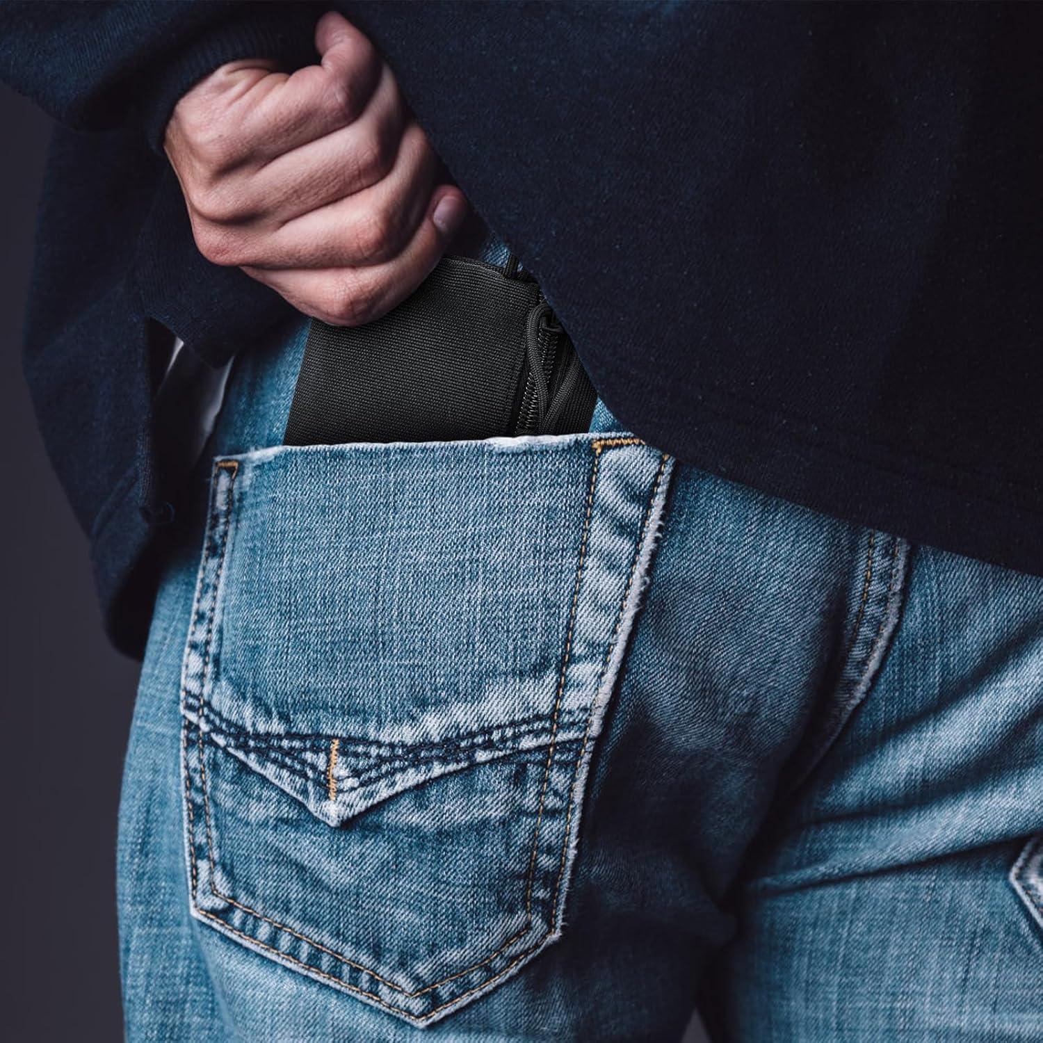 Organizador de Bolsillo EDC Topyond Negro - Mini Cartera Multifuncional