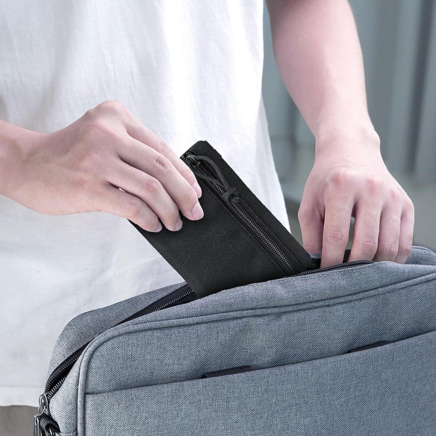 Organizador de Bolsillo EDC Topyond Negro - Mini Cartera Multifuncional