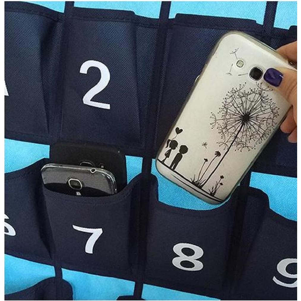 Organizador de Aula Colgante ANIZER 9 Bolsillos Azul