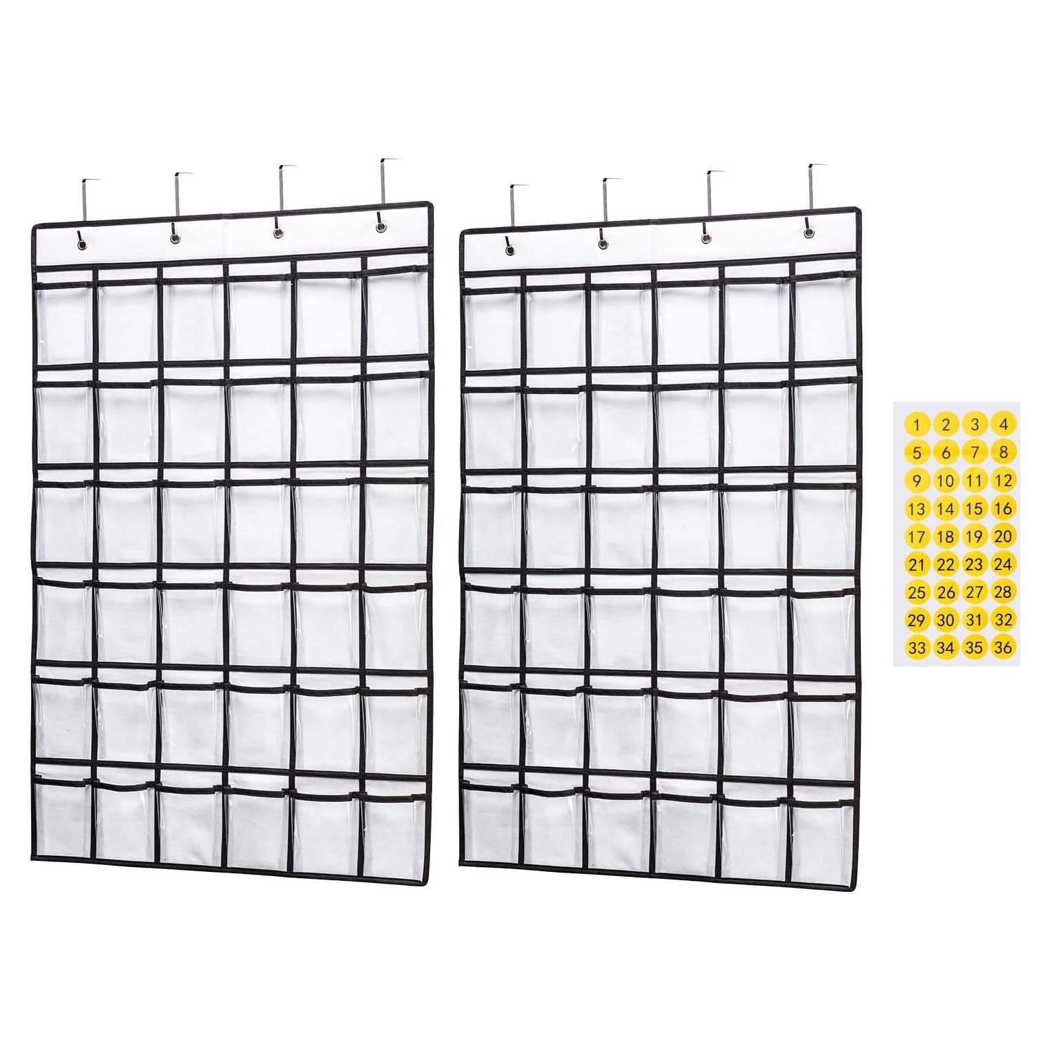 Organizador de Bolsillos SAVERHO para Aula - 36 Bolsillos Transparentes