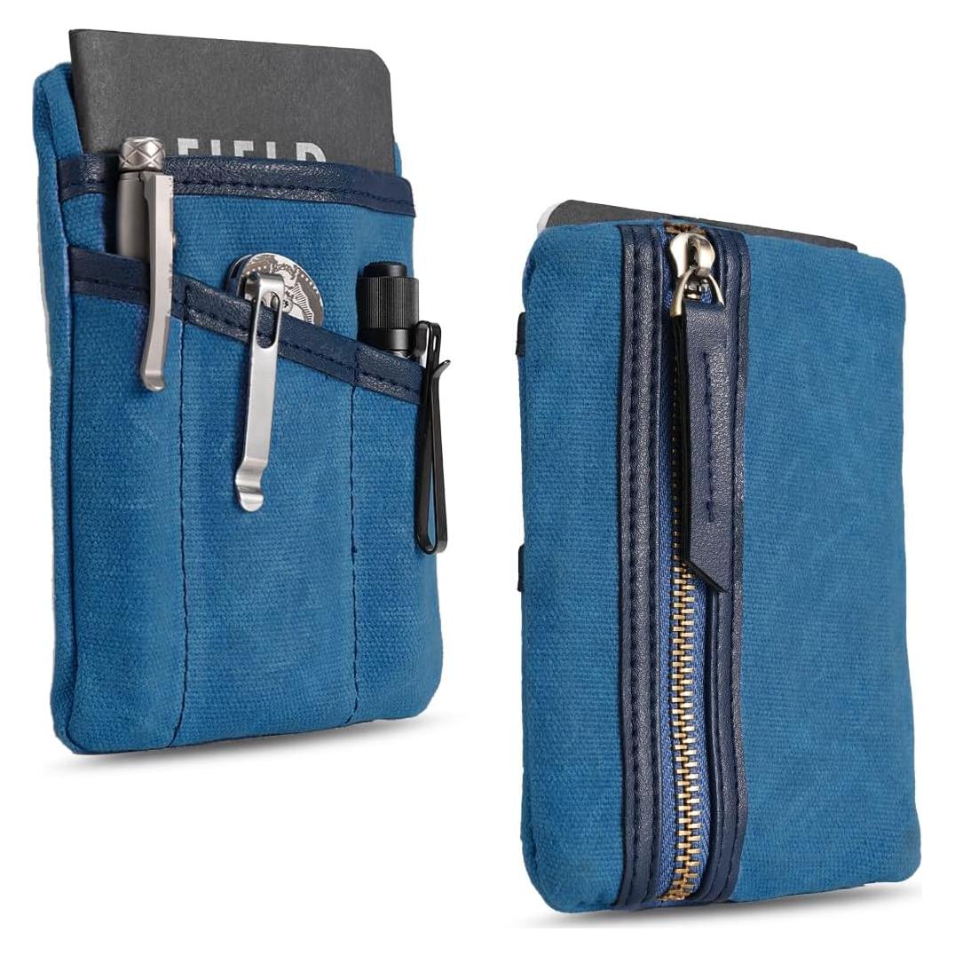 Organizador EDC Compacto Sayram SP4, Lona Impermeable Azul