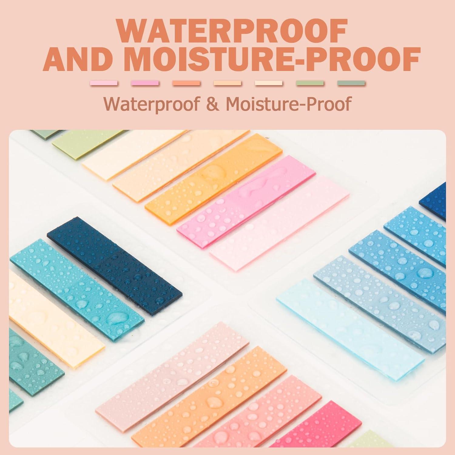 800 Etiquetas Adhesivas para Libros BukSuk - Multicolores Morandi