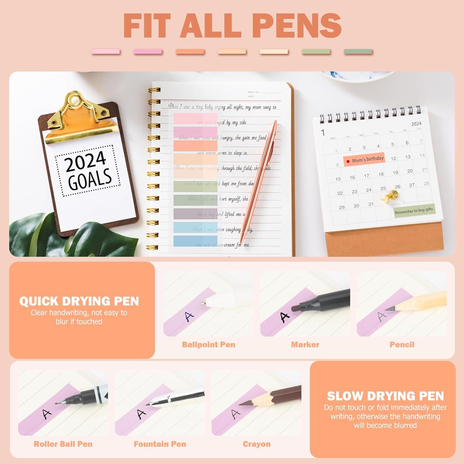 800 Etiquetas Adhesivas para Libros BukSuk - Multicolores Morandi