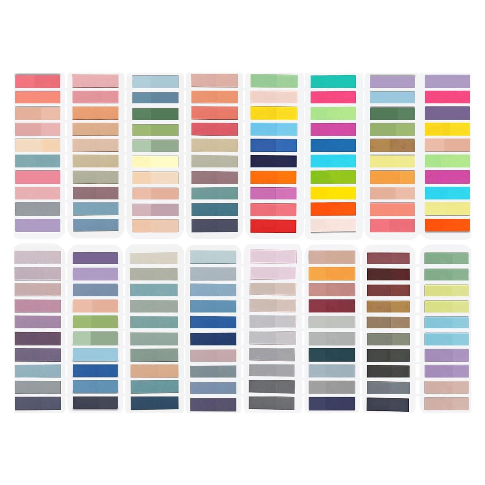 Pestañas Adhesivas Reescribibles ELII 3200 Piezas Morandi