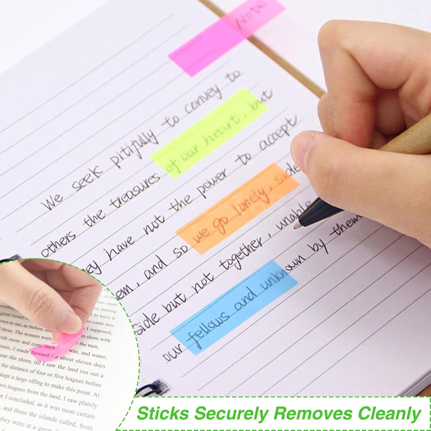 KICNIC Marcadores de Página Adhesivos 800 Pcs 8 Colores