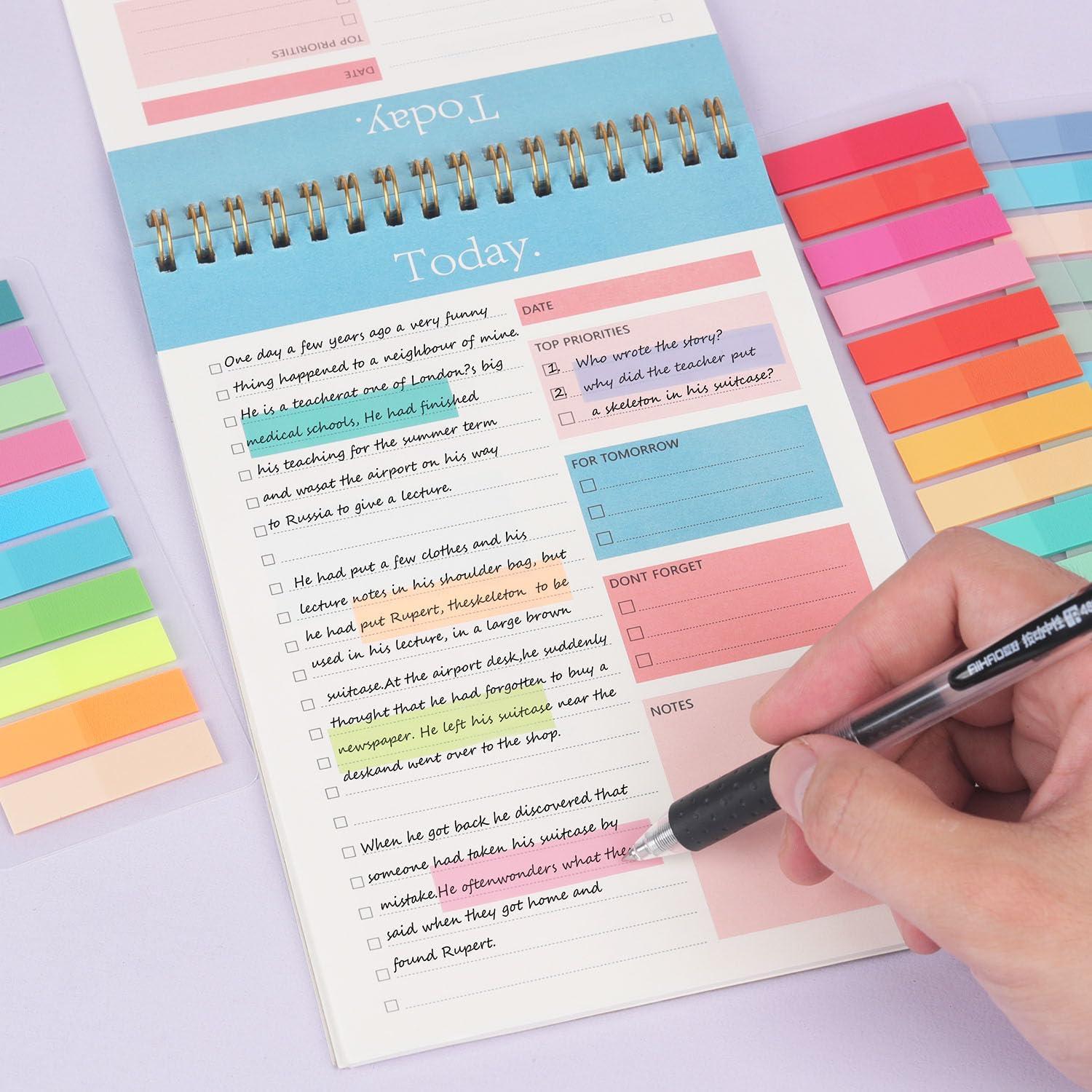 4200 Pestañas Adhesivas Transparentes HCTBN - Notas Reescribibles