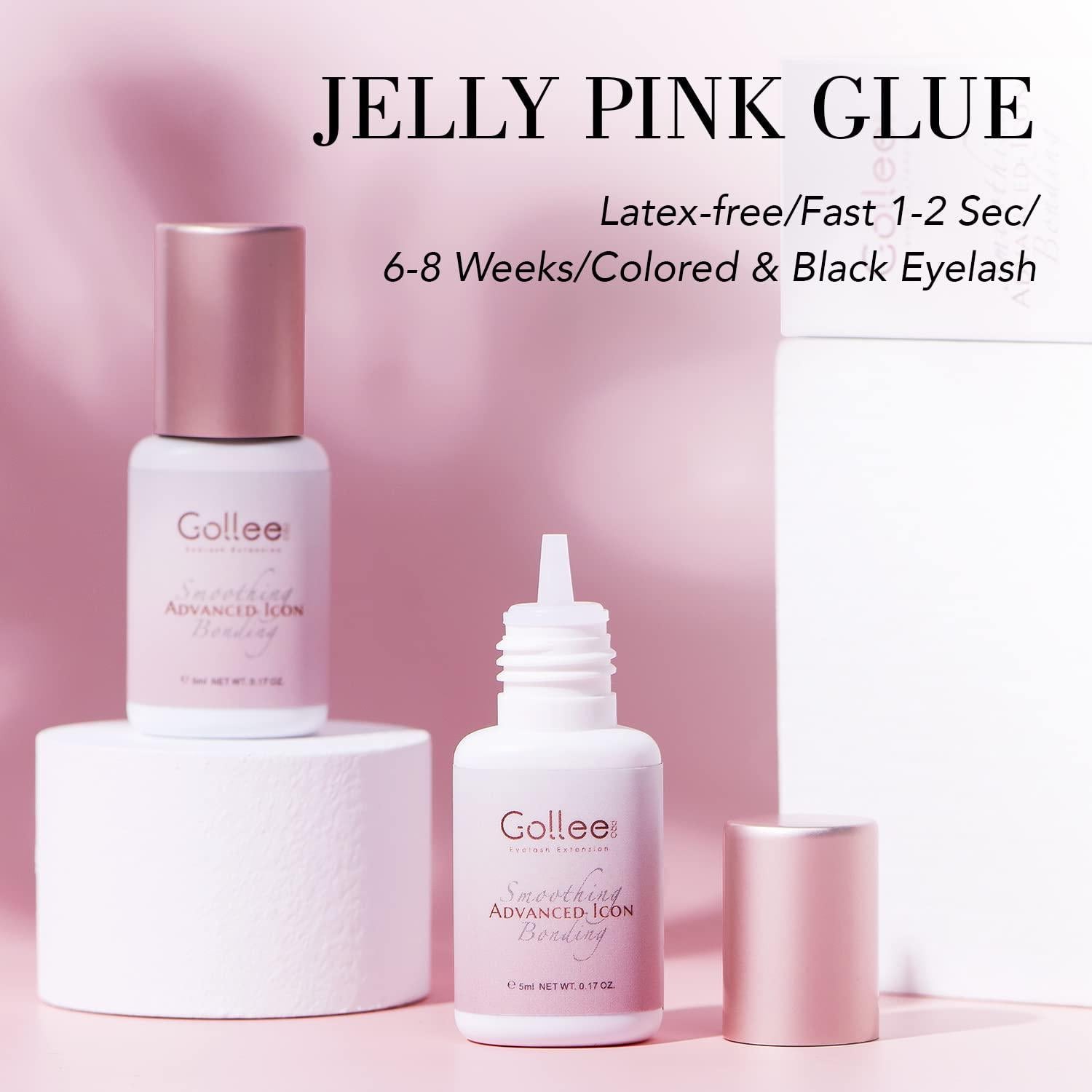 Pegamento para Extensiones de Pestañas GOLLEEPRO 5ml - Secado Rápido 1-2s