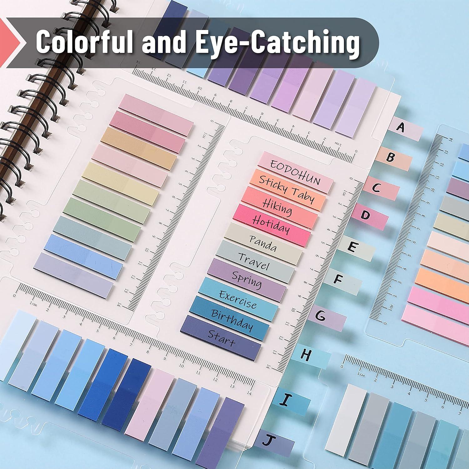 Pestañas Adhesivas Coloridas Mr. Pen 1600 Pcs Rectangulares