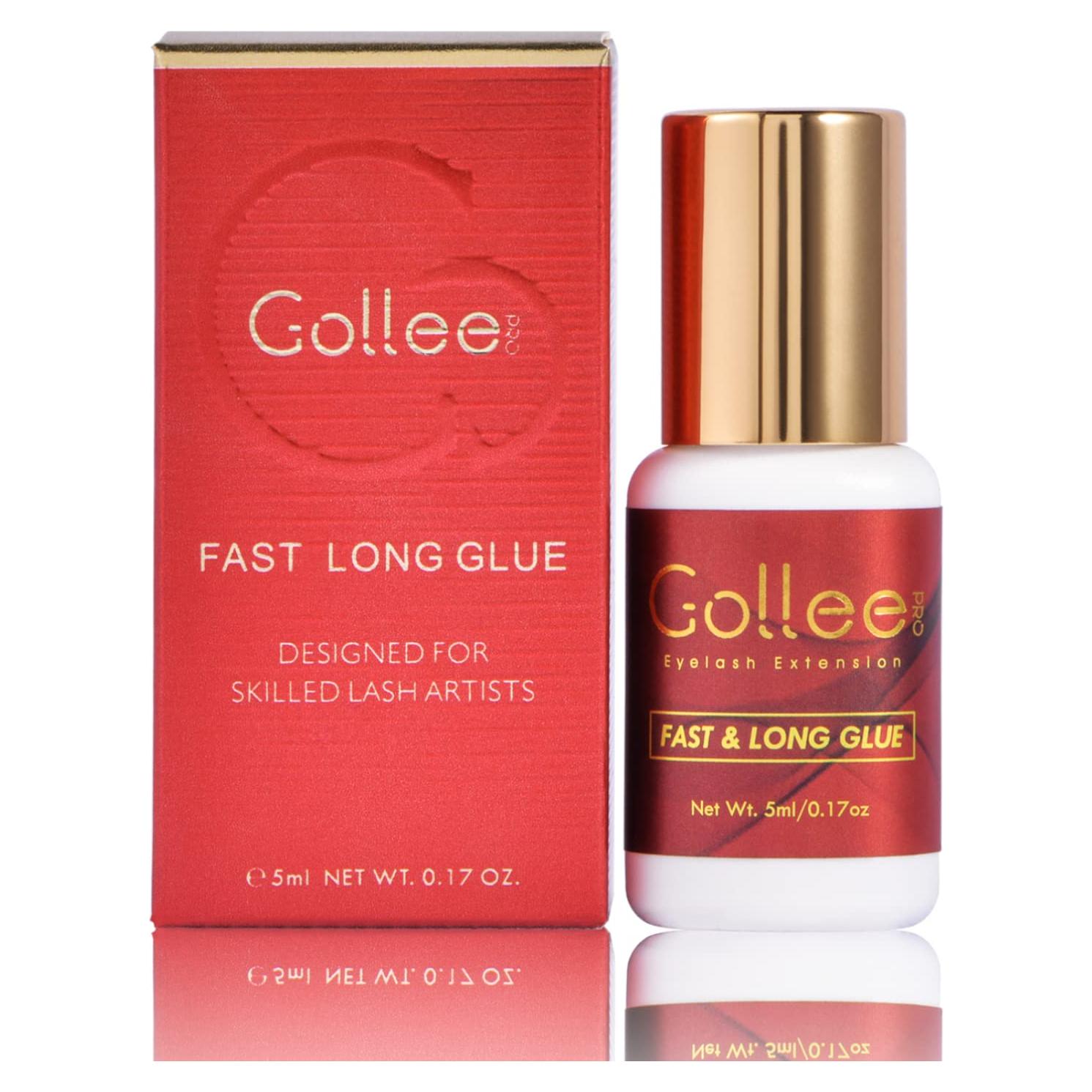 Pegamento para Extensiones de Pestañas GOLLEEPRO 5ml - Secado 1s