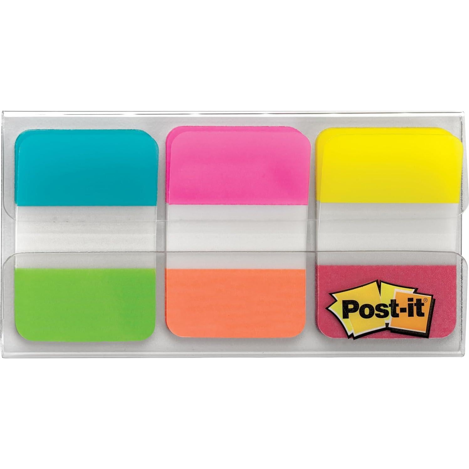 Pestañas Post-it 1" Sólido 6 Colores 36 Pestañas Dispensador