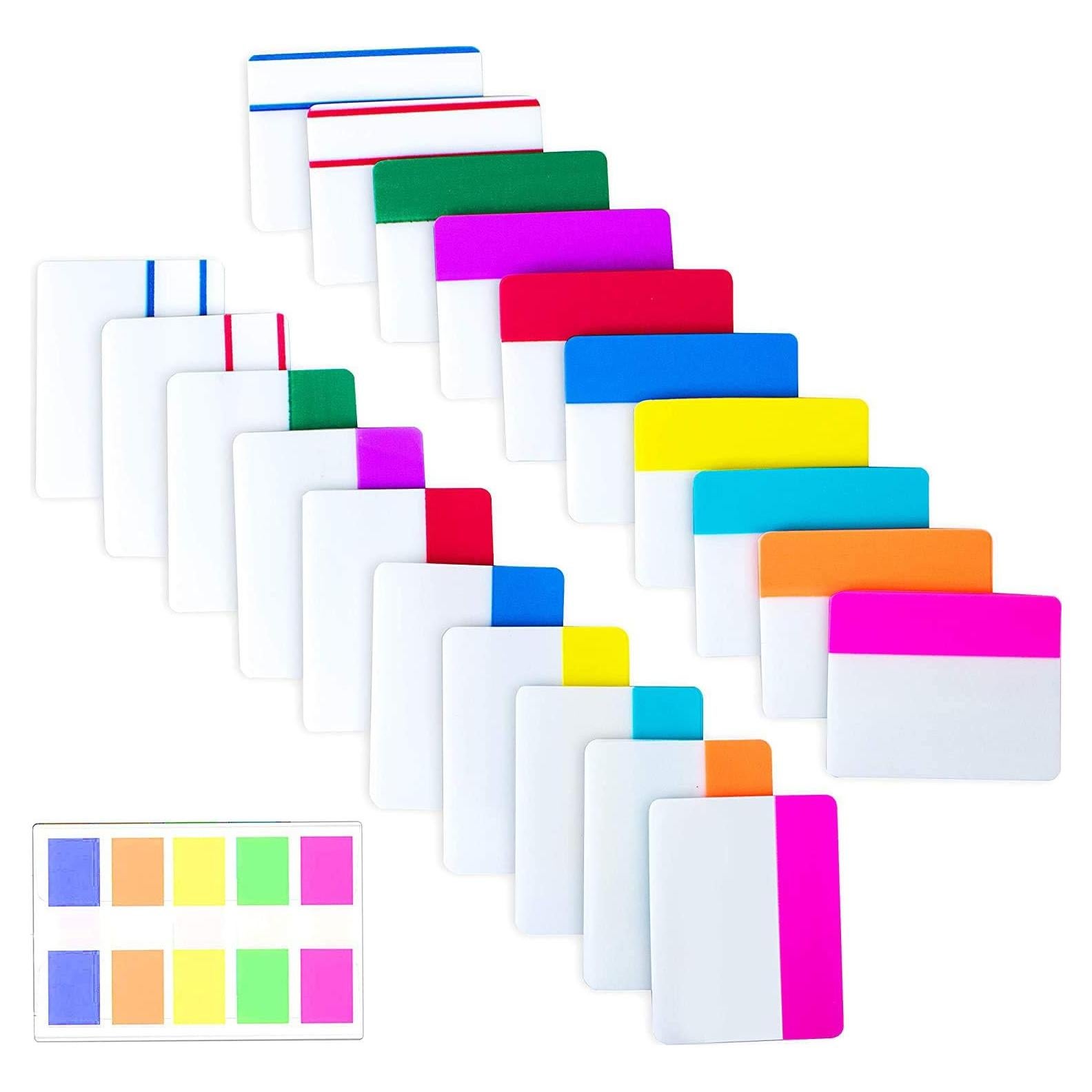 500 Piezas Pestañas Adhesivas ELII 5 cm Escriturables y Reposicionables