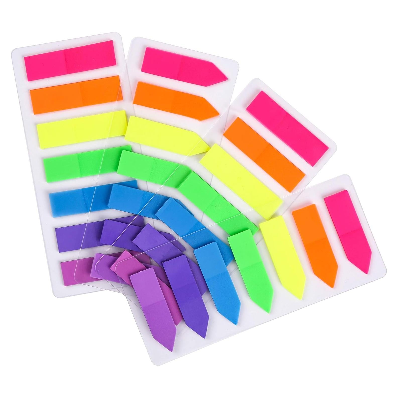 Marcadores de Página Neón Lysas 4 Sets 560 Piezas