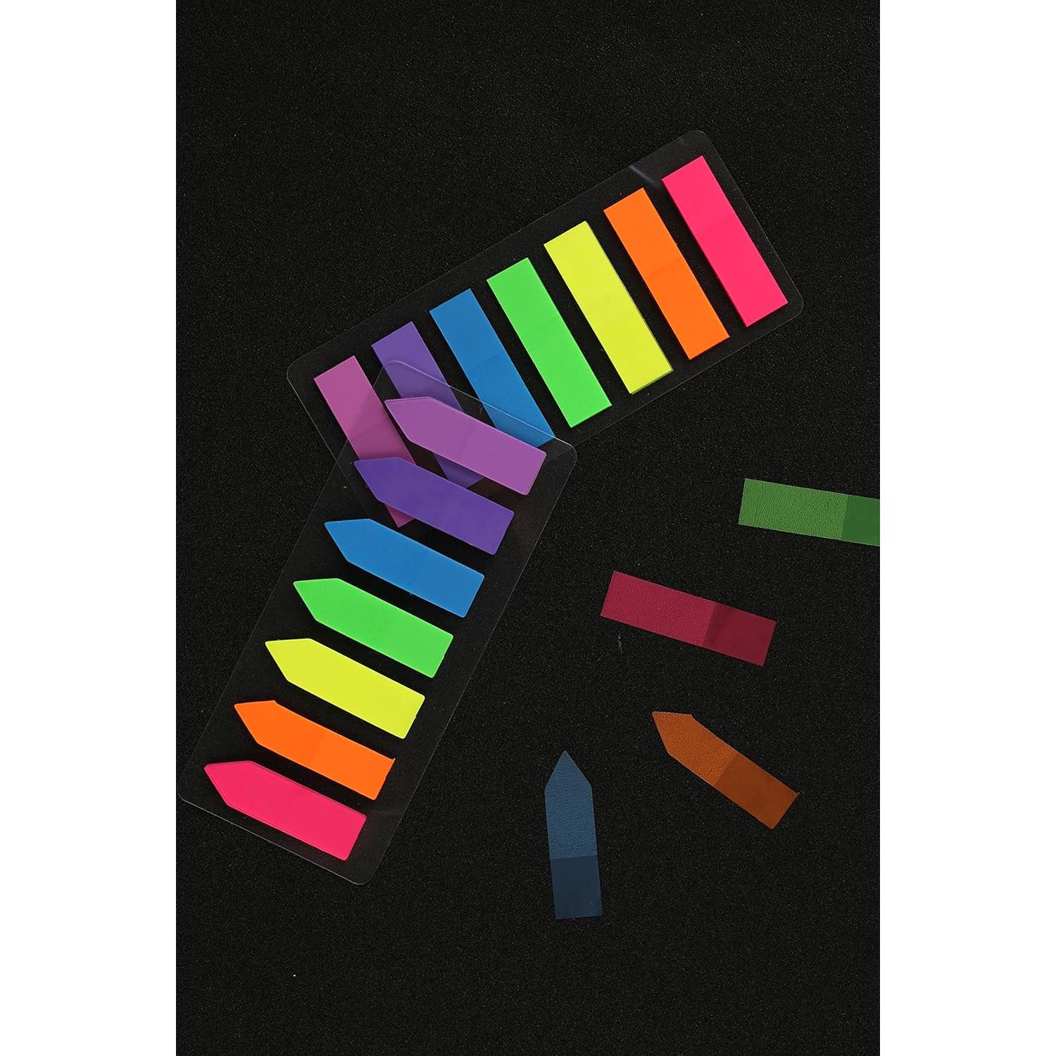 Marcadores de Página Neón Lysas 4 Sets 560 Piezas