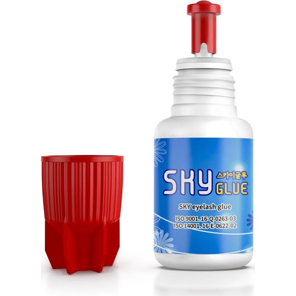 2 Botellas Adhesivo Sky Glue S+ 5ml para Pestañas Semipermanentes