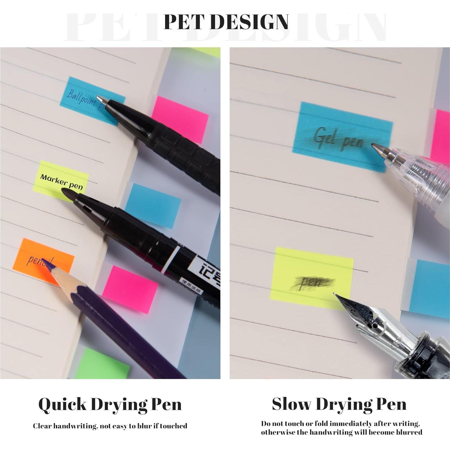 Notas Adhesivas Transparentes Golcellia 900 Pcs 7.62x10.16cm