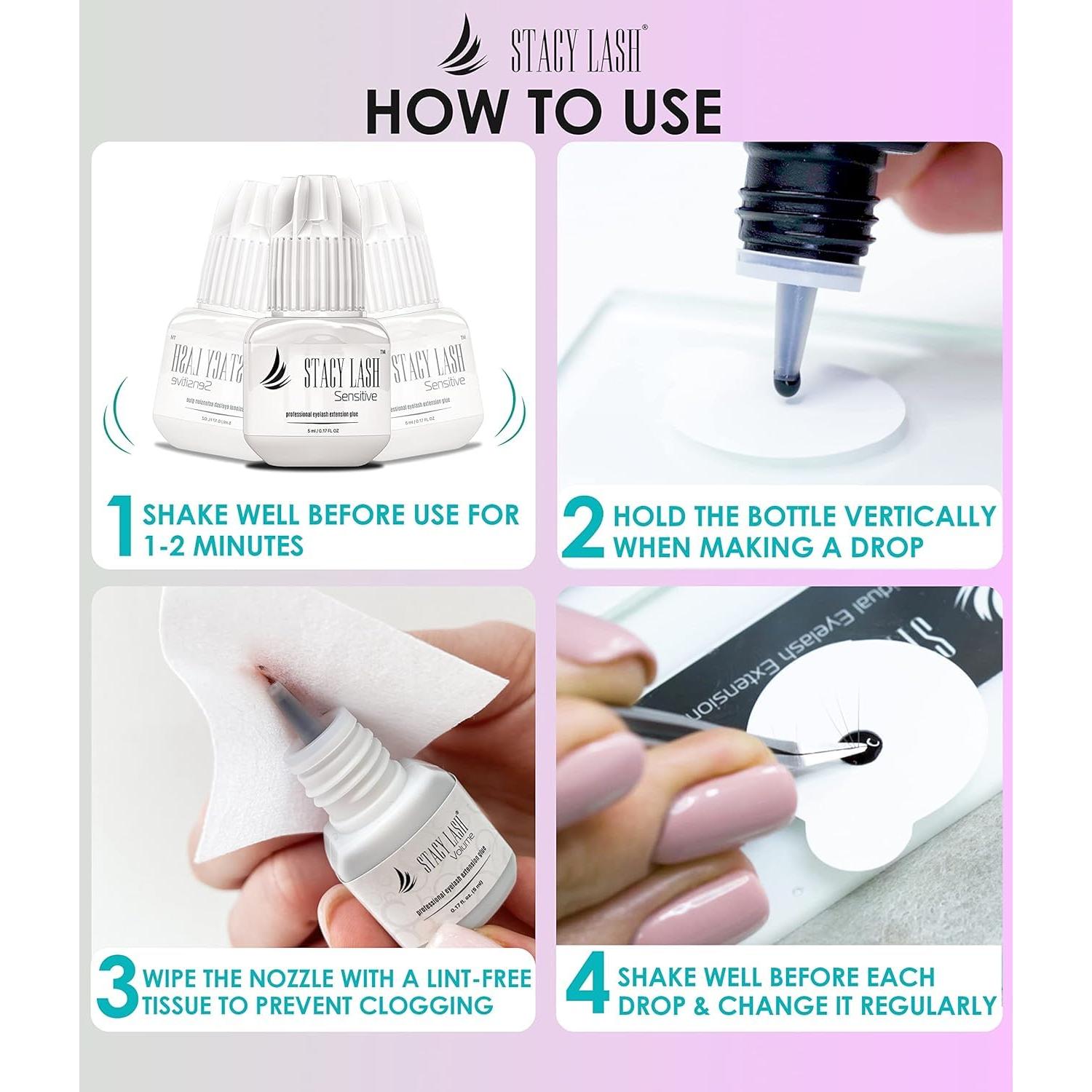 Pegamento para Extensiones de Pestañas Stacy Lash 5ml - Sensible