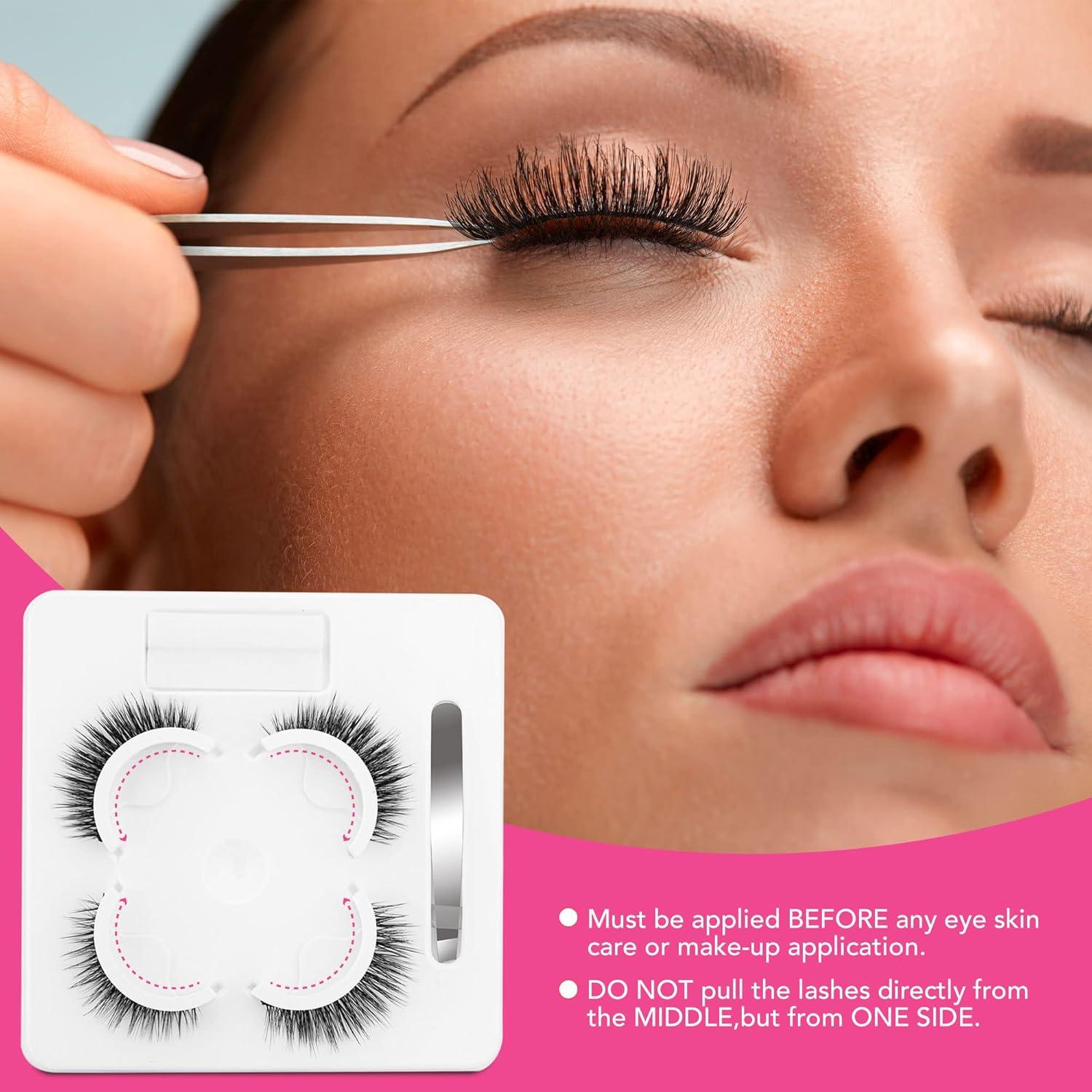 Pestañas Autoadhesivas Reutilizables easbeautynaturals 8 Piezas