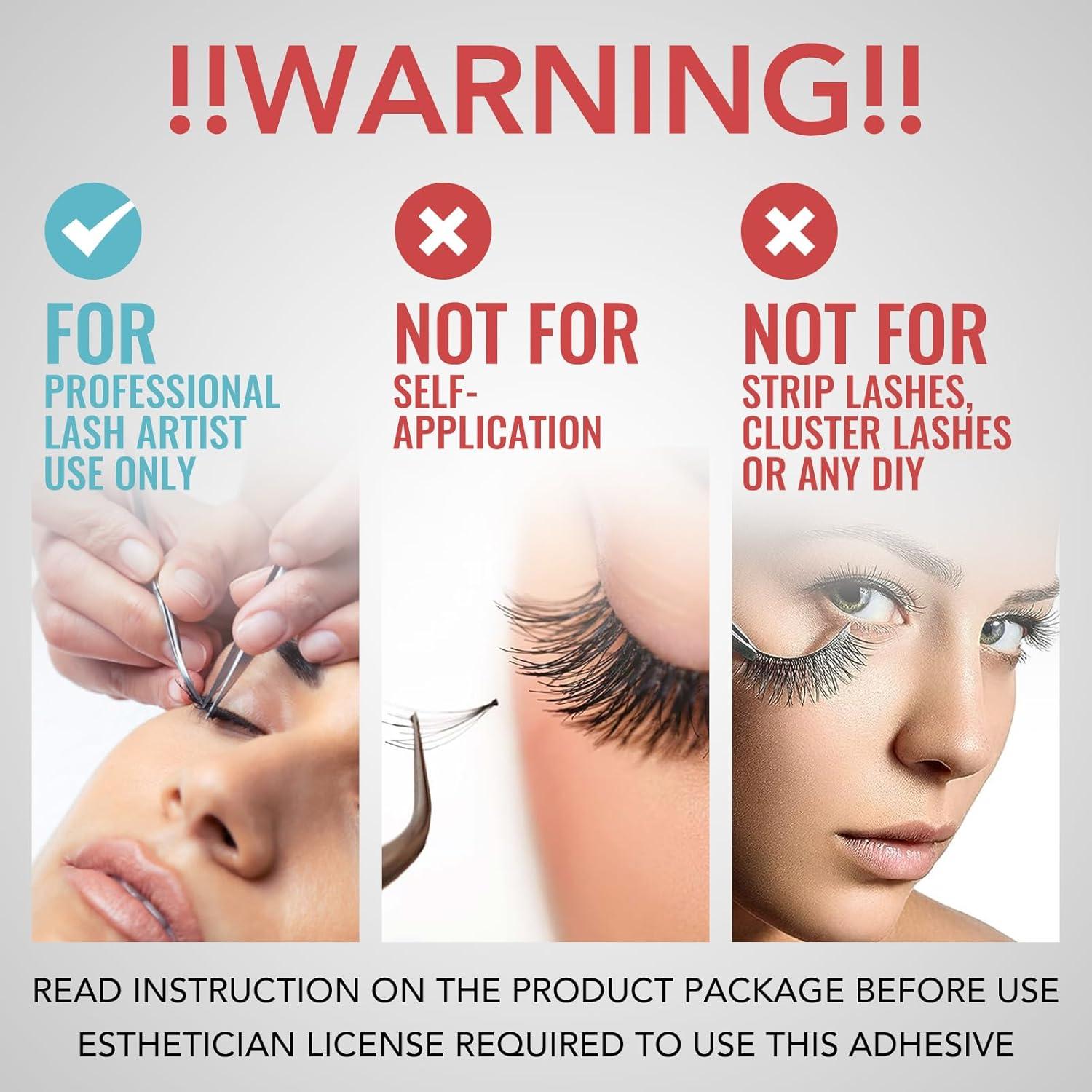 Pegamento para Extensiones de Pestañas GOLLEEPRO 5ml Secado Rápido