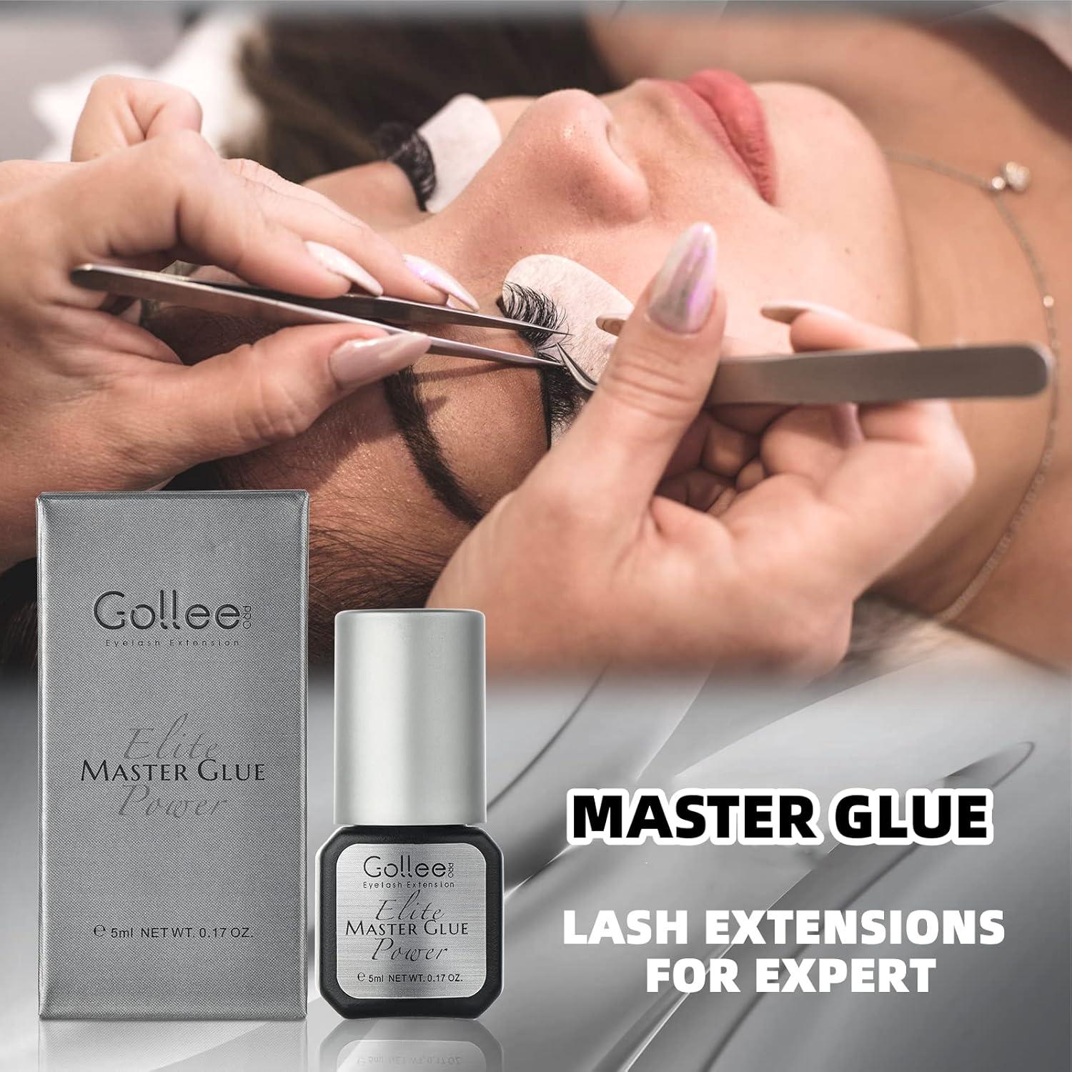 Pegamento para Extensiones de Pestañas GOLLEEPRO 5ml Secado Rápido