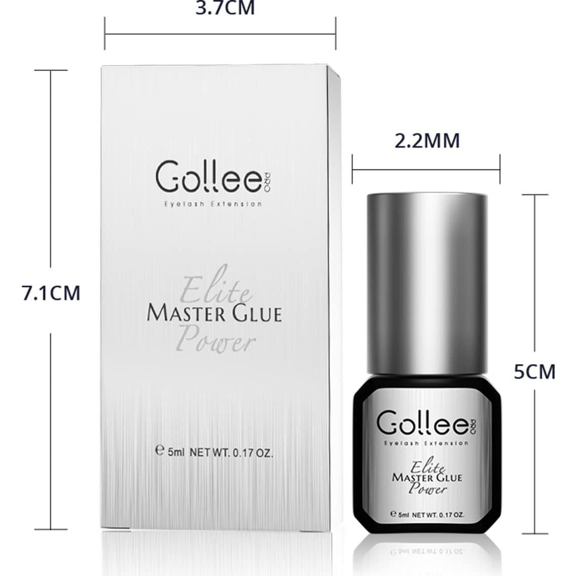 Pegamento para Extensiones de Pestañas GOLLEEPRO 5ml Secado Rápido