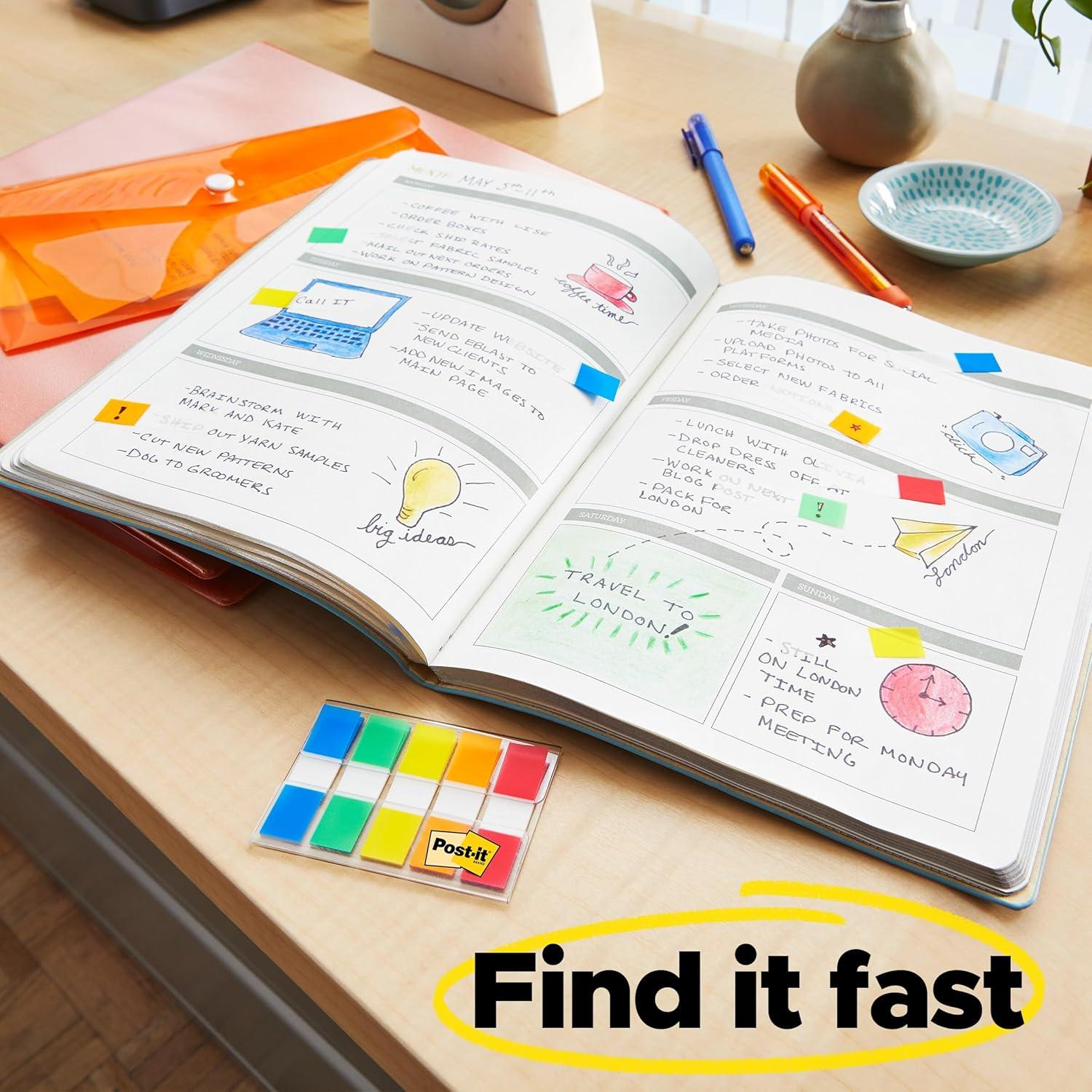 Banderas Post-it Surtidas 120x2.39cm y 200x1.19cm - 3M