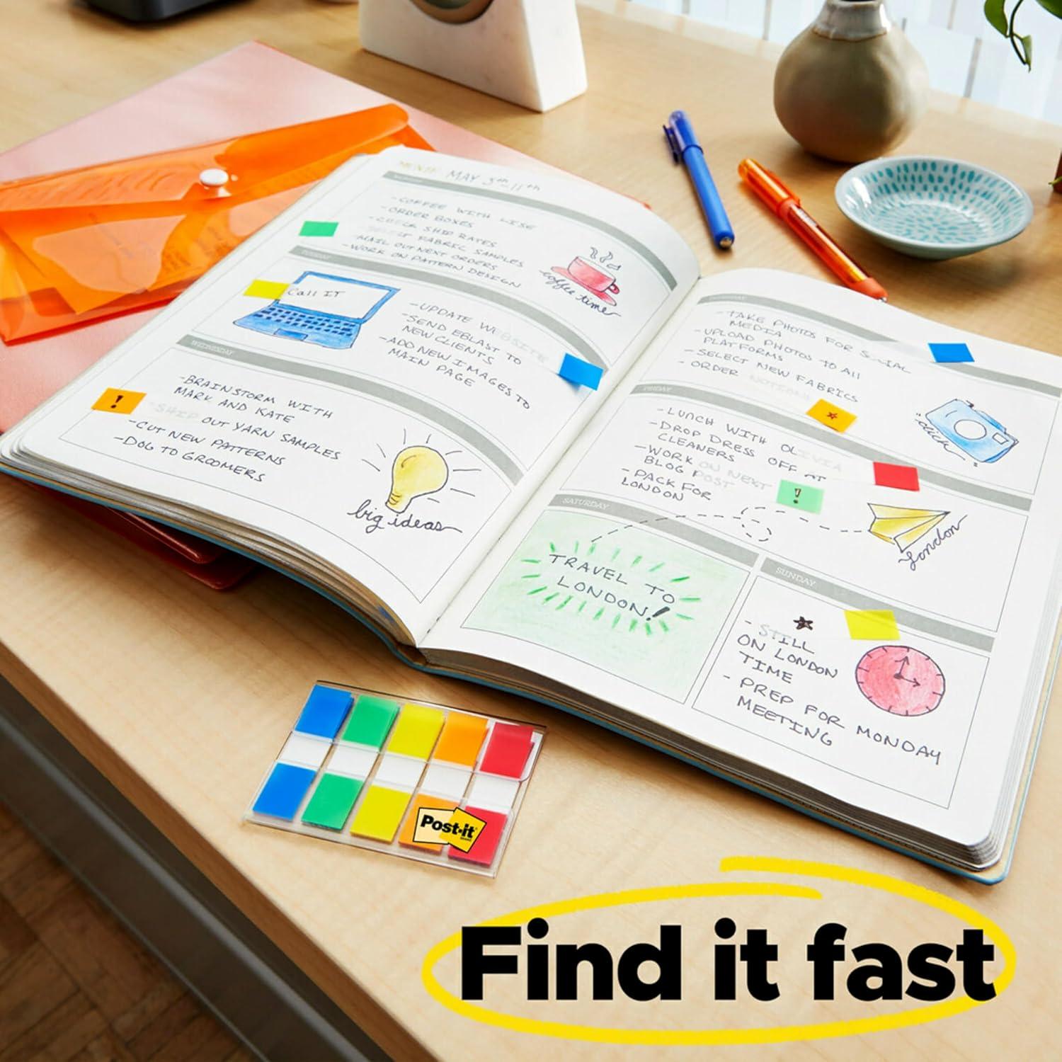 Banderas Post-it Surtidas 120x2.39cm y 200x1.19cm - 3M