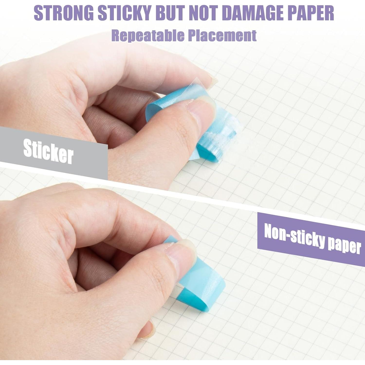 Pestañas Adhesivas ZTML MS 1200 Piezas Morandi 1.07x4.45 cm