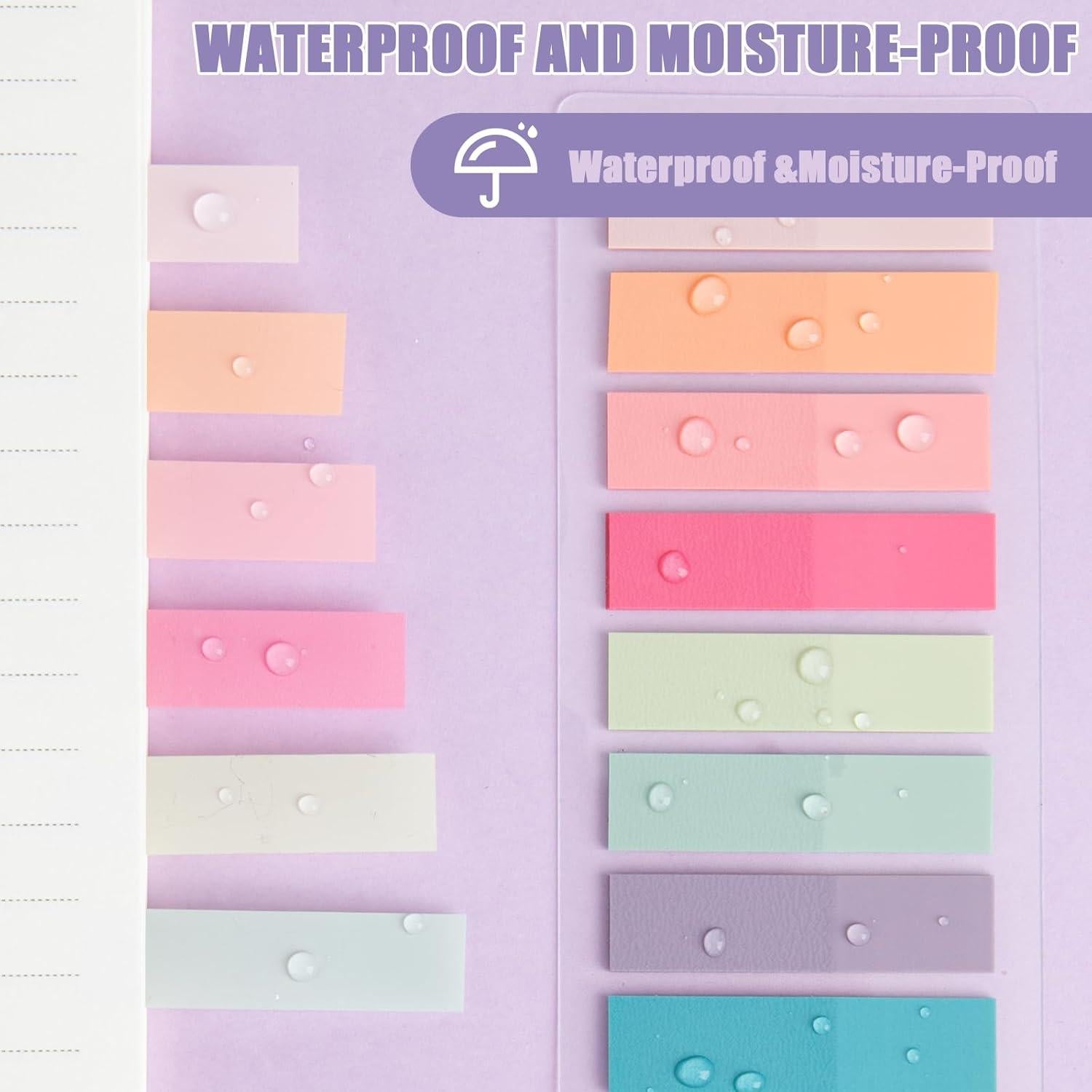 Pestañas Adhesivas ZTML MS 1200 Piezas Morandi 1.07x4.45 cm