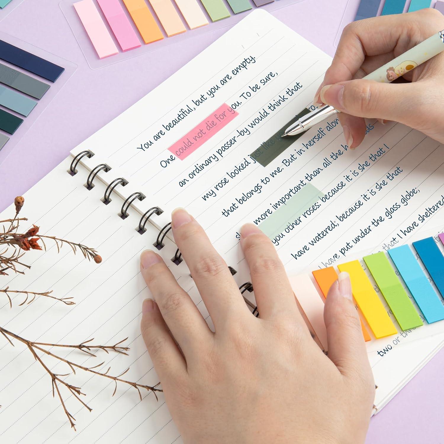 Pestañas Adhesivas ZTML MS 1200 Piezas Morandi 1.07x4.45 cm