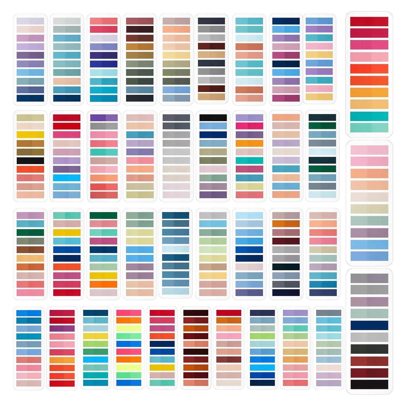 Etiquetas Adhesivas Transparentes ReliThick 8000 Pcs Multicolor