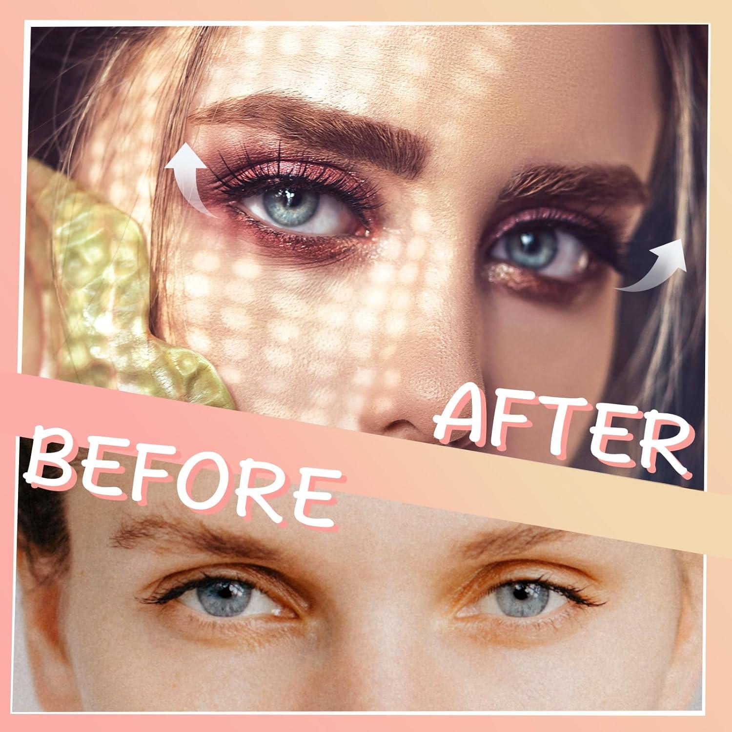 Kit de Pestañas Falsas Autoadhesivas Tecxin 120 Pcs 10-12mm