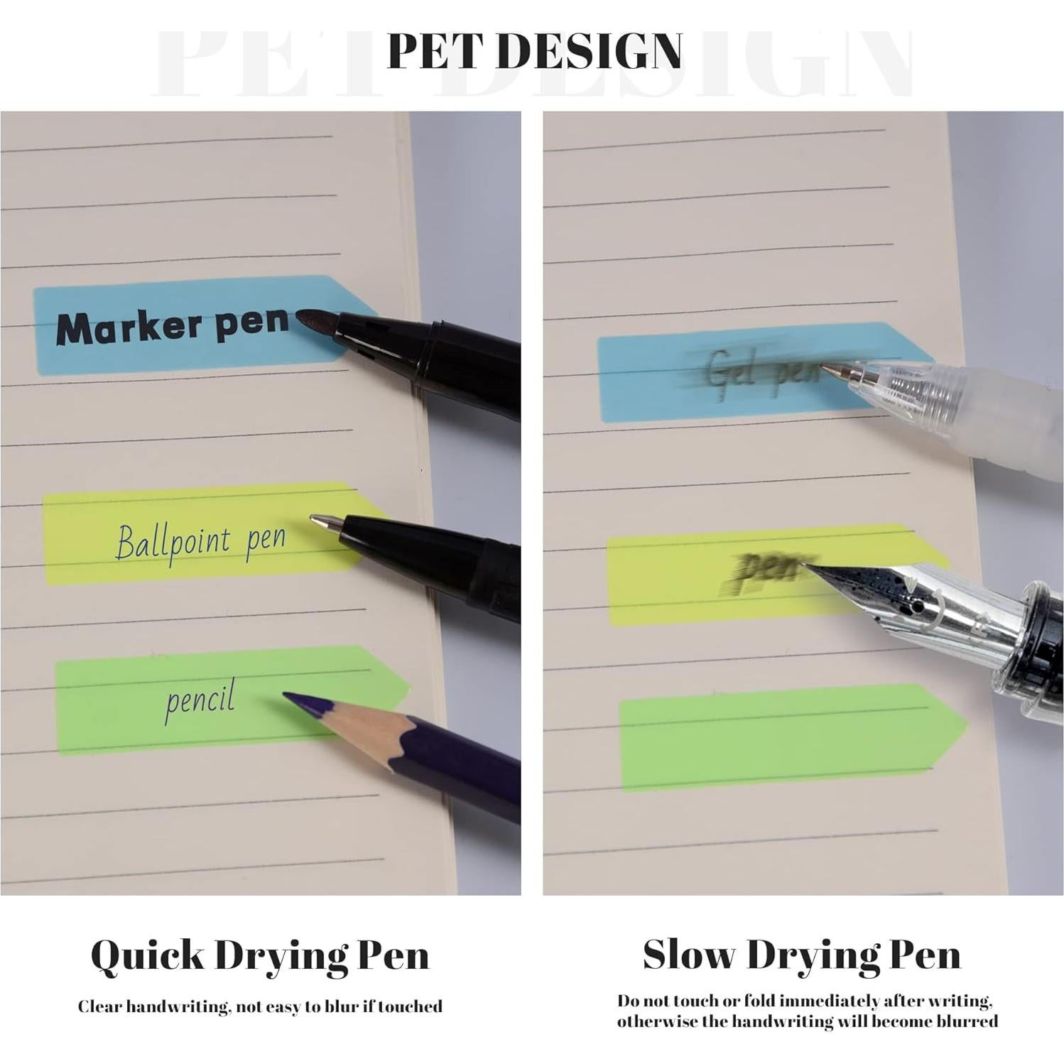 Banderas Adhesivas Fluorescentes Golcellia, 1200 Pcs, 10 Colores