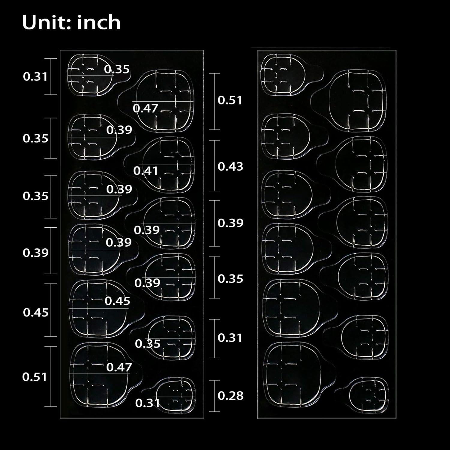 Pestañas Adhesivas Doble Cara Allstarry 288 Piezas 12 Hojas