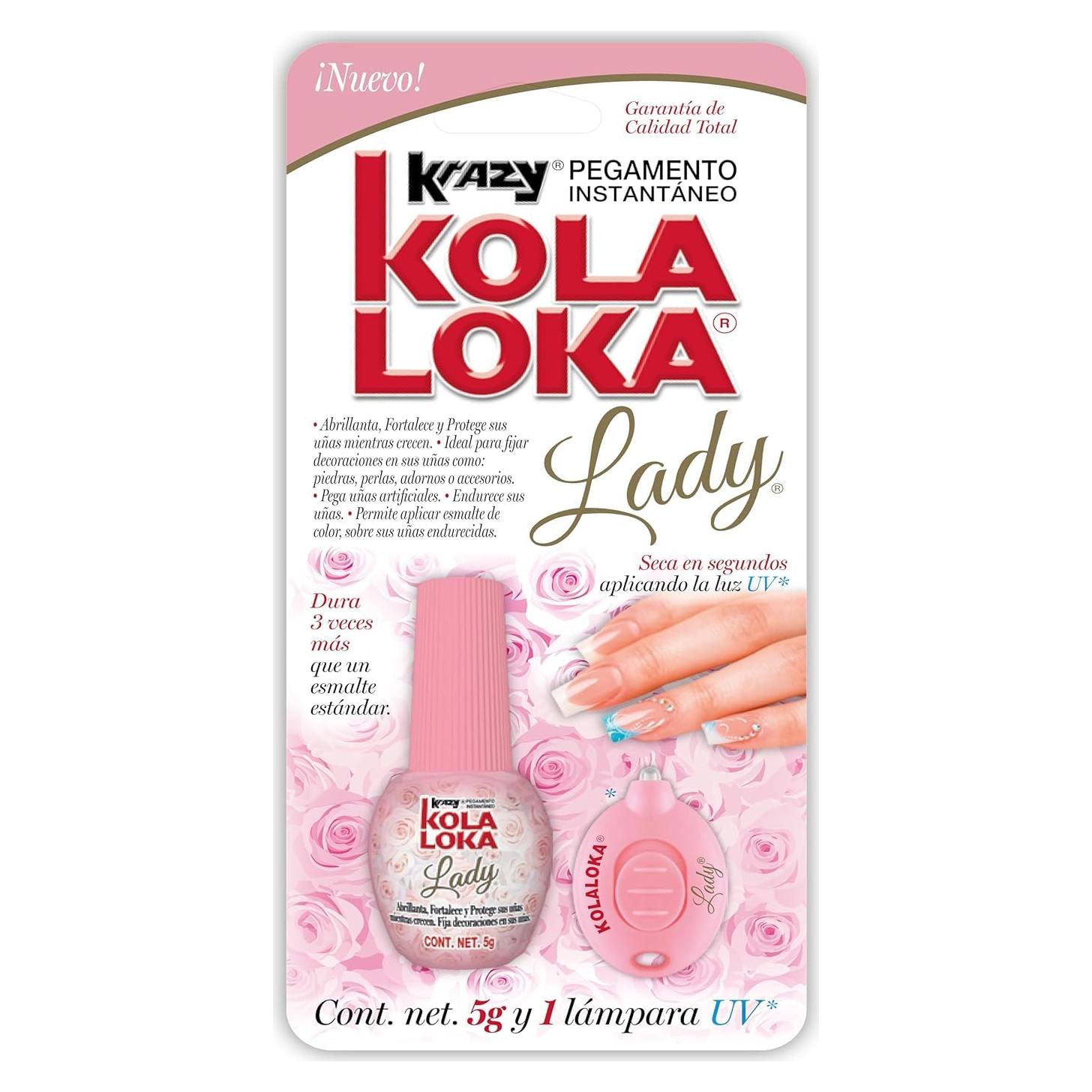 Kola Loka Lady Kit Adhesivo UV 5g para Uñas Artificiales