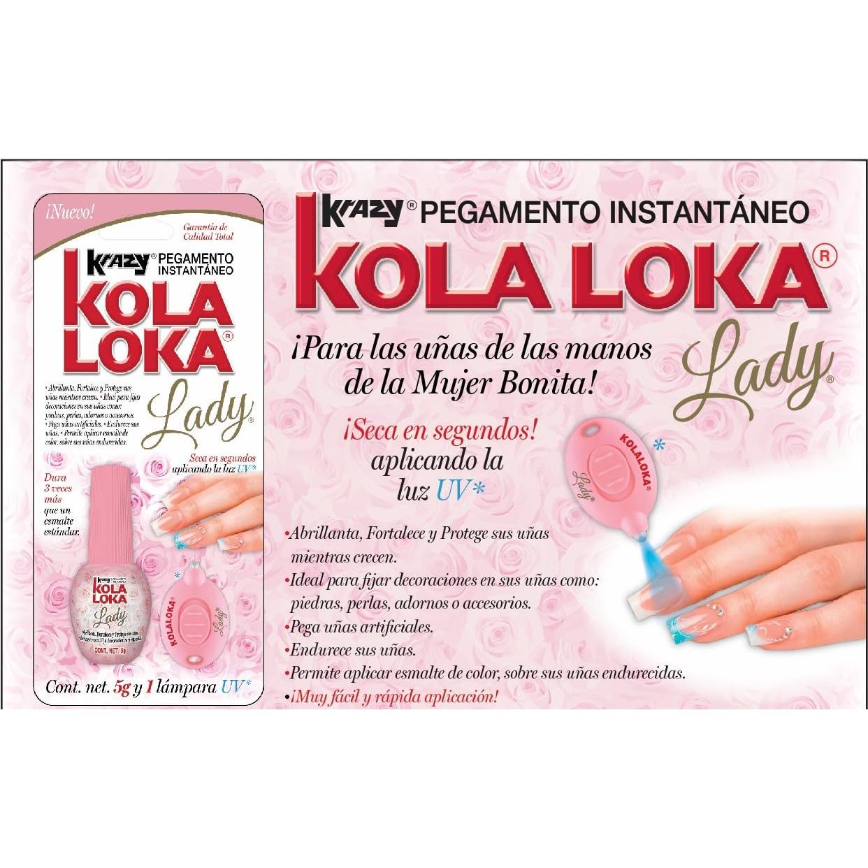 Kola Loka Lady Kit Adhesivo UV 5g para Uñas Artificiales