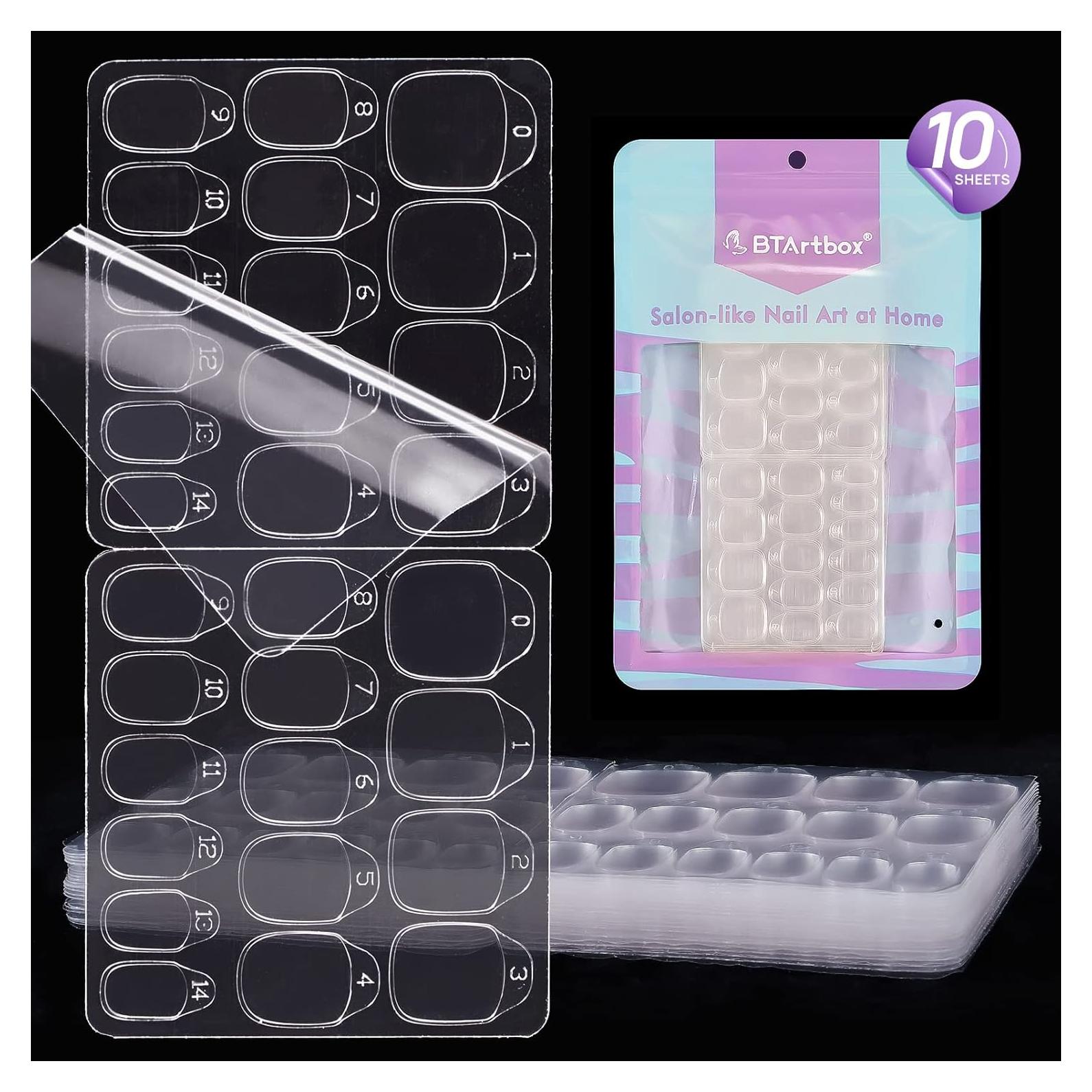 Calcomanías para Uñas Falsas BTArtbox 300PCS Ultra Delgado