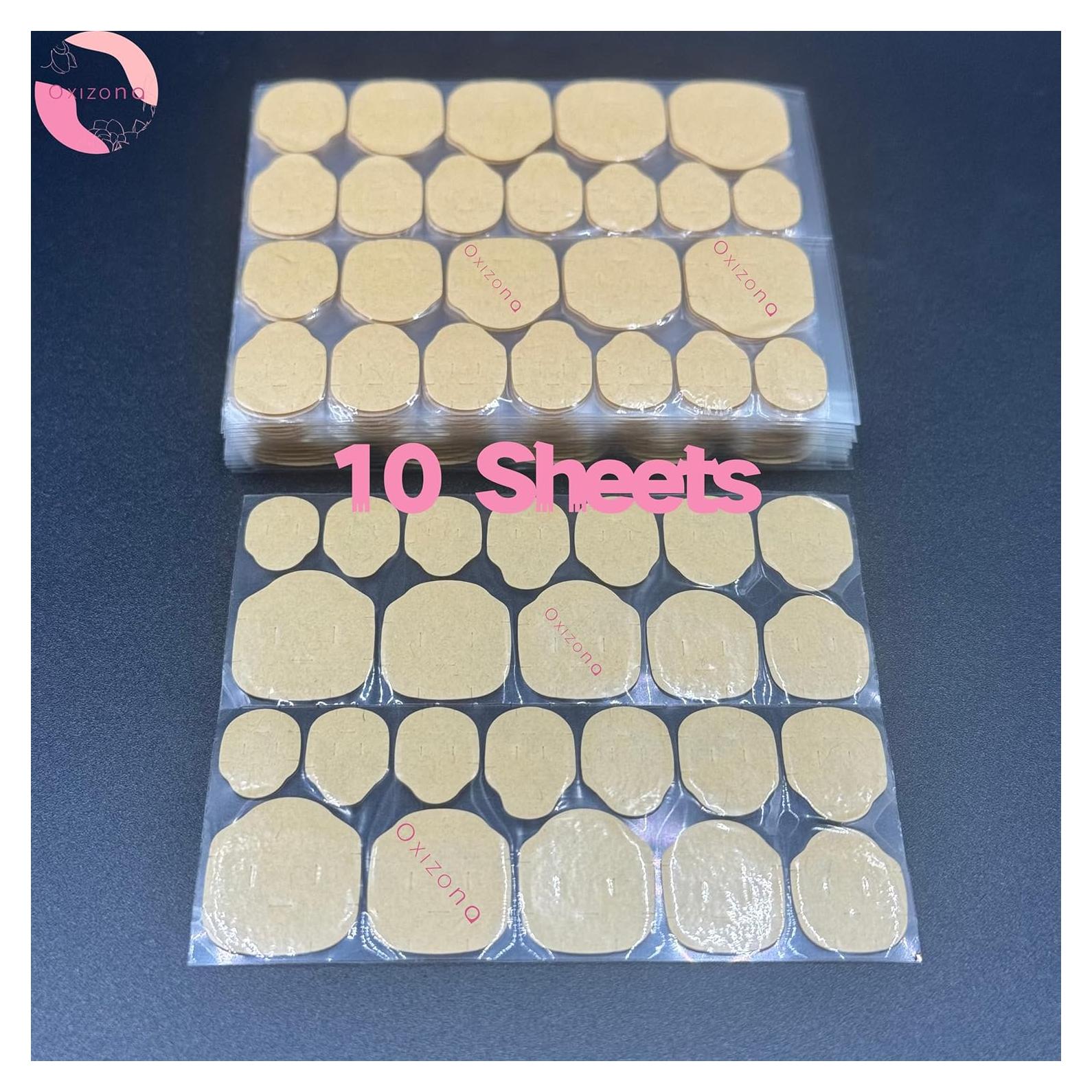 Etiquetas Adhesivas para Uñas Oxizona - 240 Piezas Impermeables