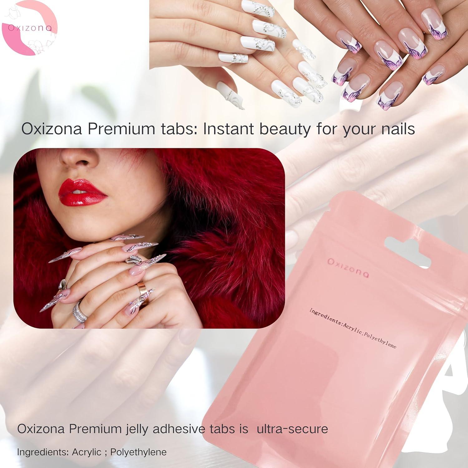 Etiquetas Adhesivas para Uñas Oxizona - 240 Piezas Impermeables