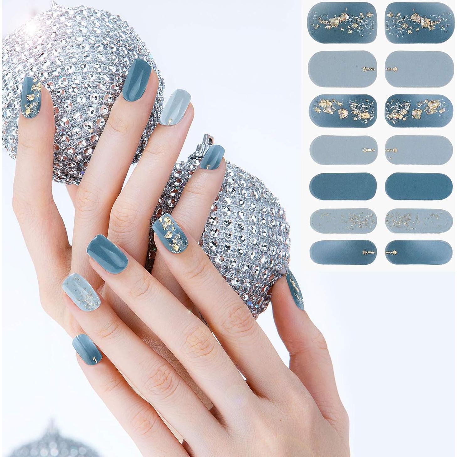 Calcomanías de Uñas Autoadhesivas Maitys 140 Pcs Gradiente