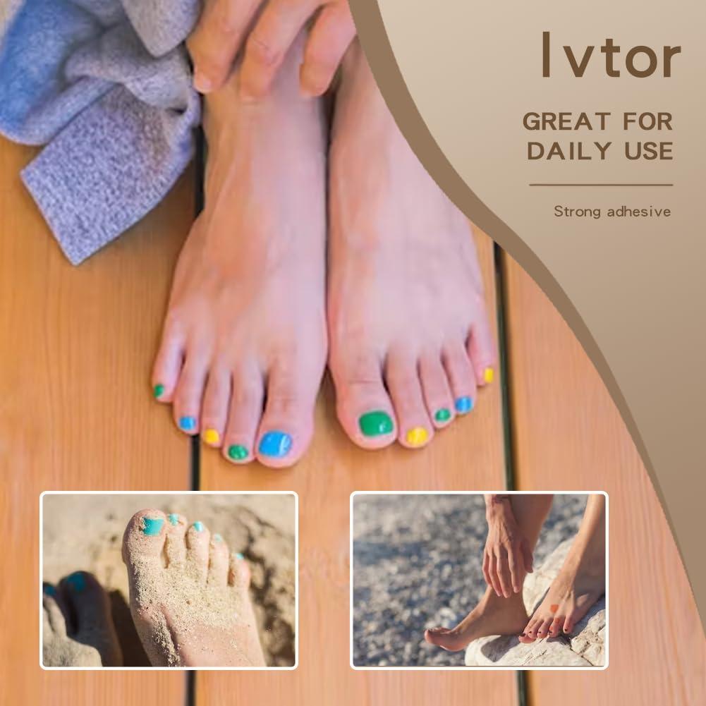 Tabs Adhesivos Invisibles Ivtor para Uñas Postizas - 10 Hojas