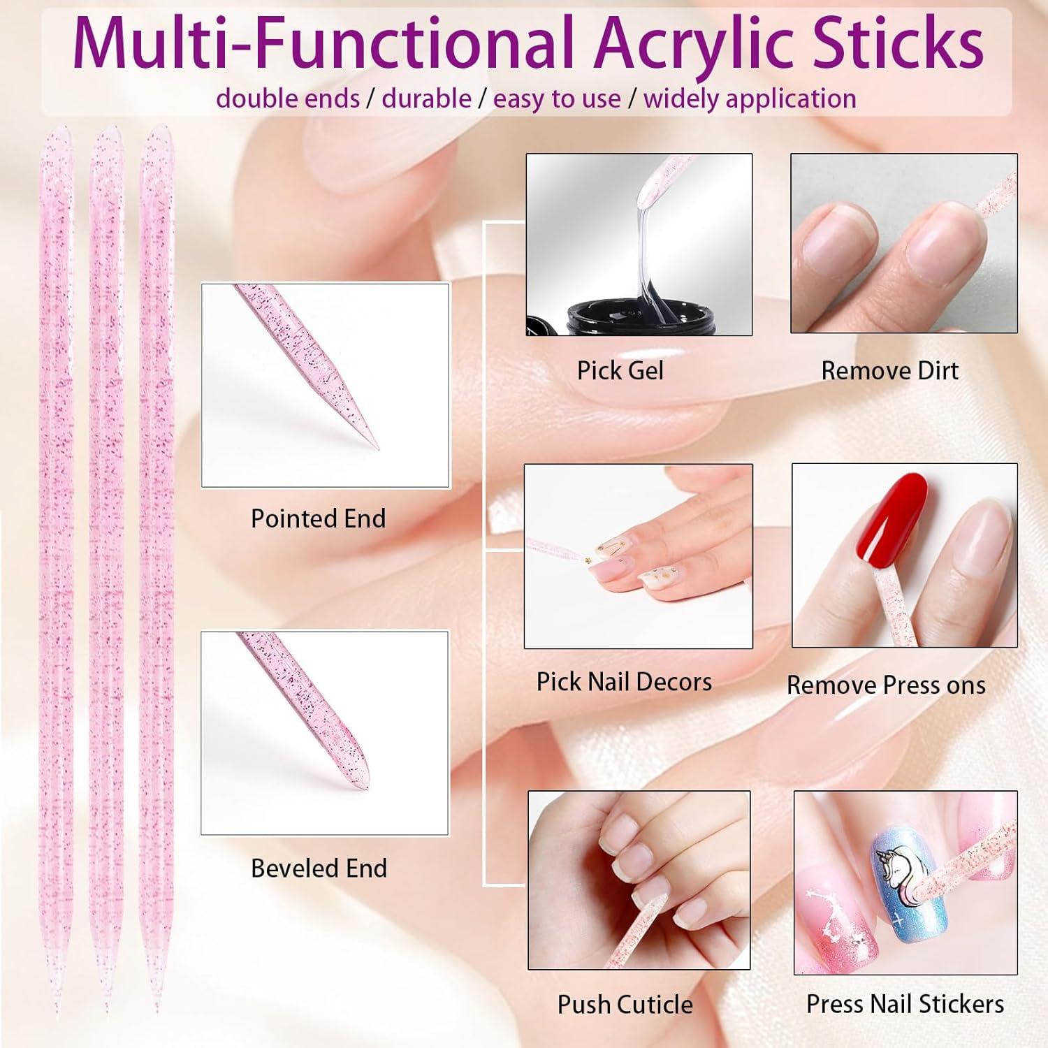 Kit de herramientas para uñas presionadas Sawvolker 20 piezas