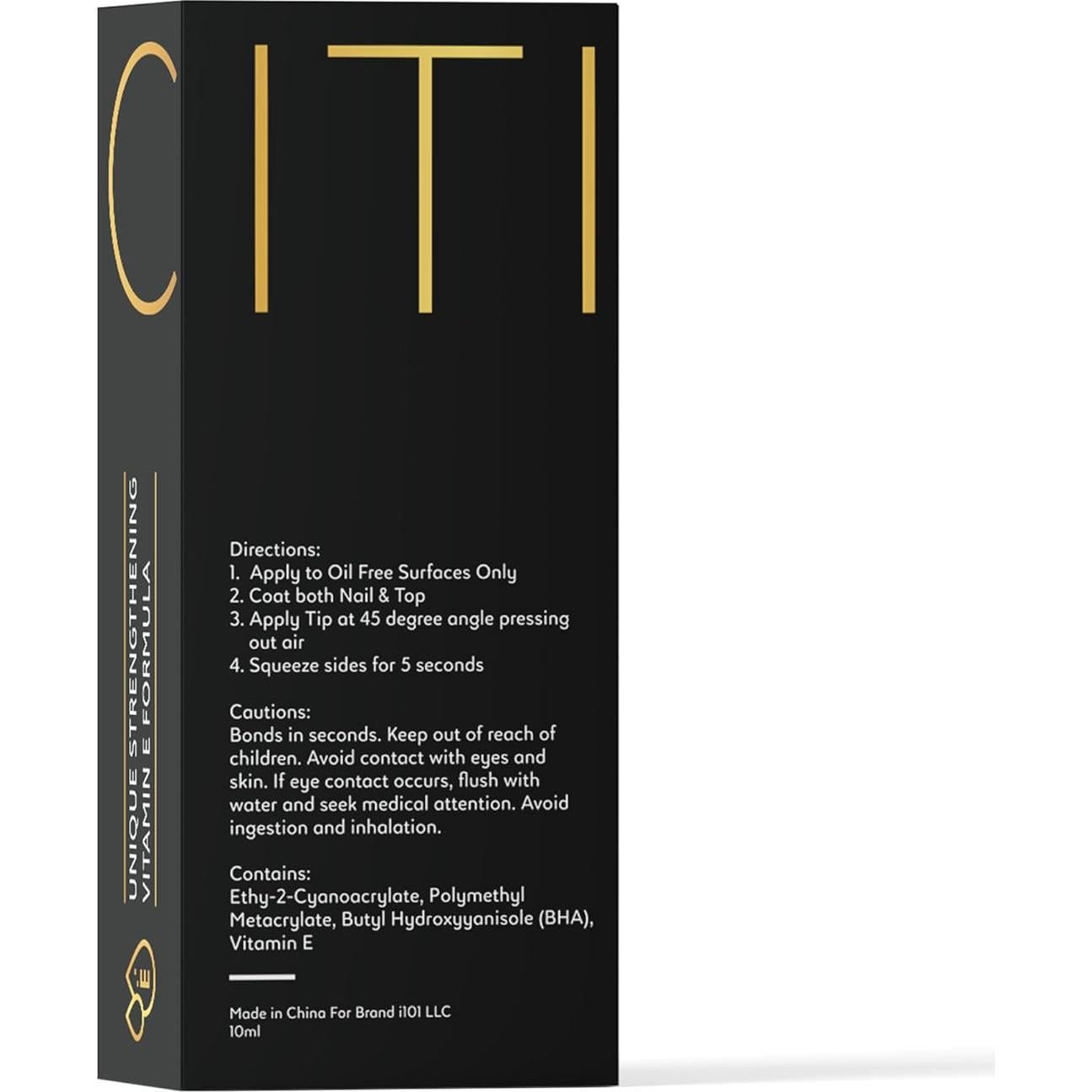 Valitic Strong Nail Glue and Strengthener - Quick Dry Brush On Gel for Long Lasting Nails - Adhesive Bond for False Nails - Strengthener for Nail Tips - 1 PACK