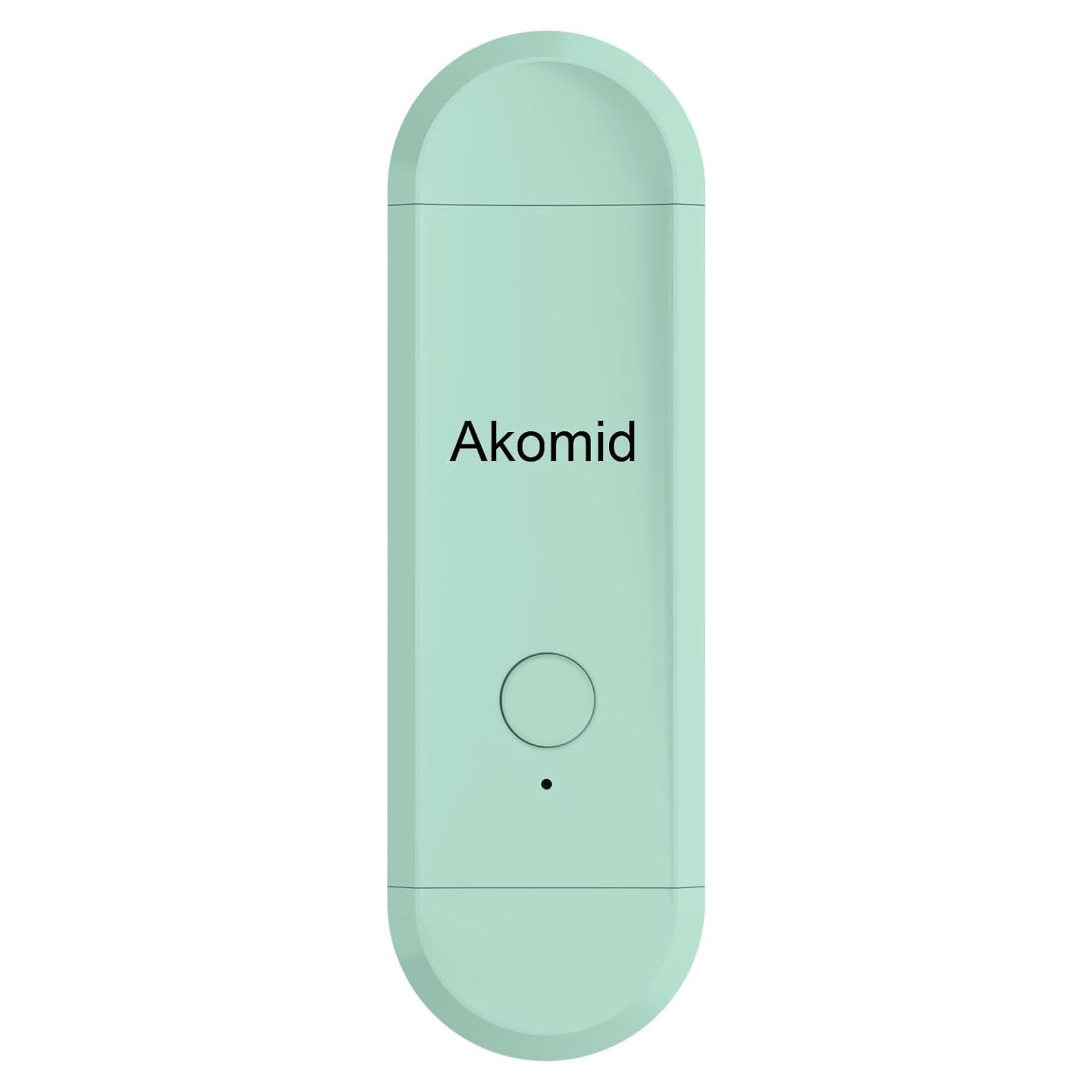 Luz de lectura recargable Akomid con clip, 8 LEDs, turquesa