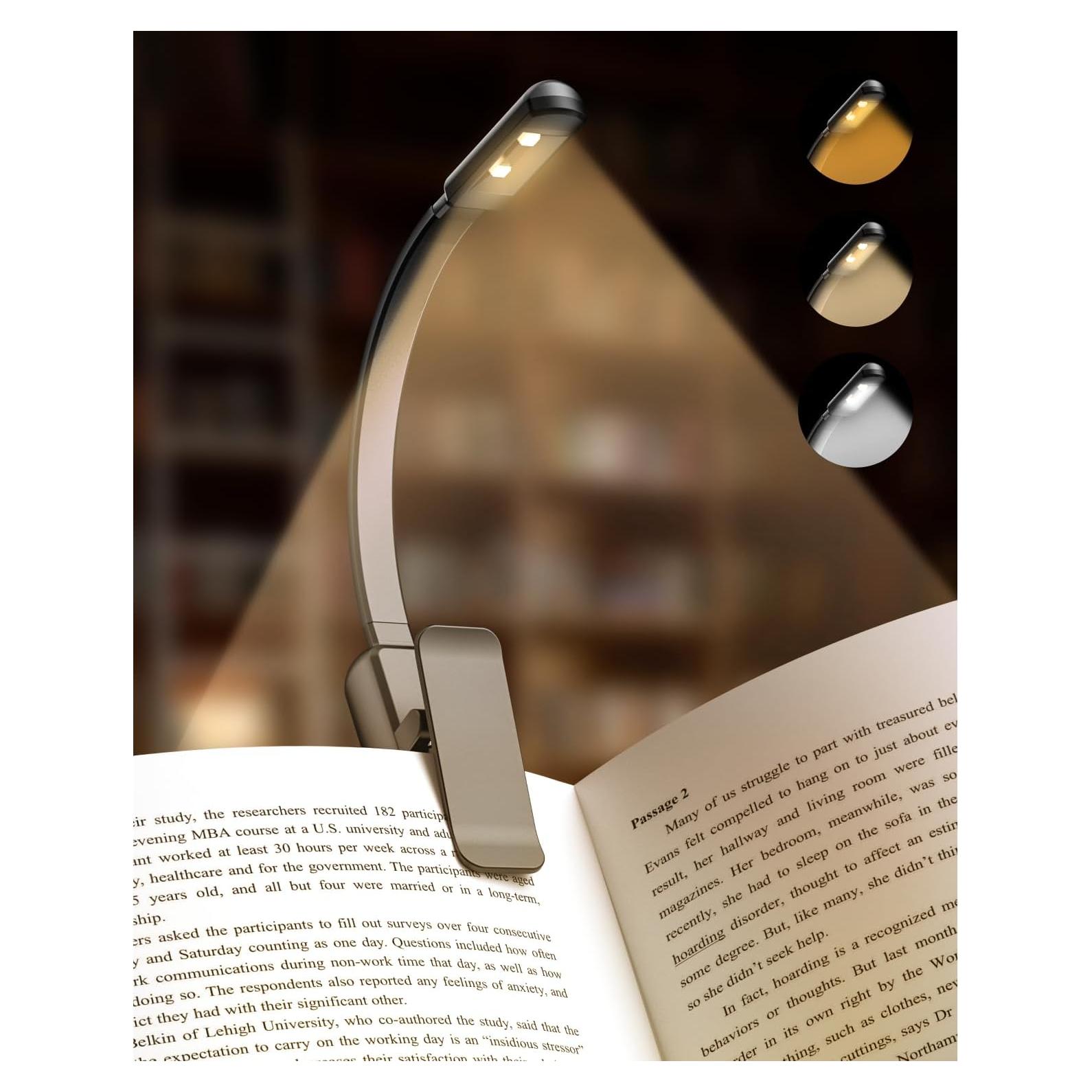 Luz de Lectura Recargable Portátil Shenzhen Youzhan Negro