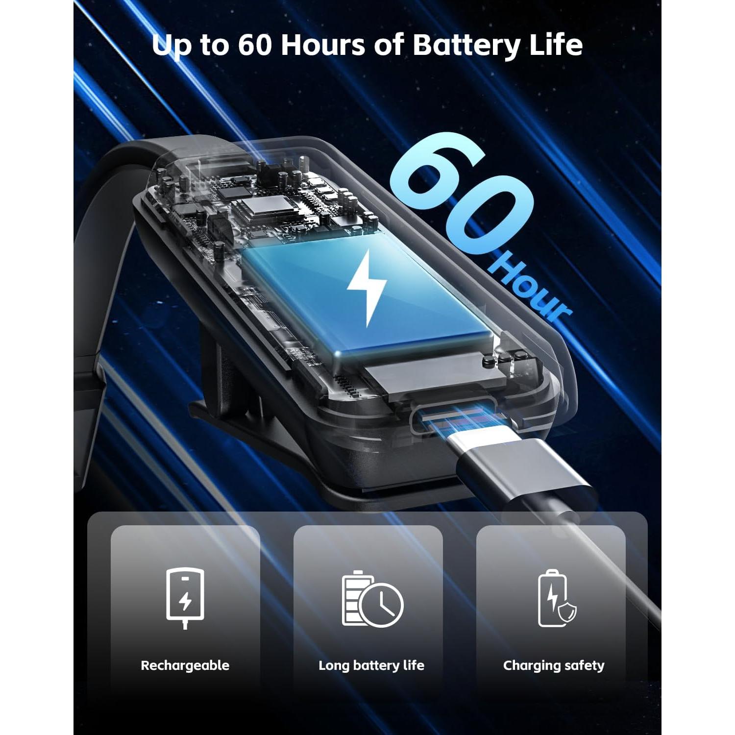 Luz de Lectura Recargable Portátil Shenzhen Youzhan Negro