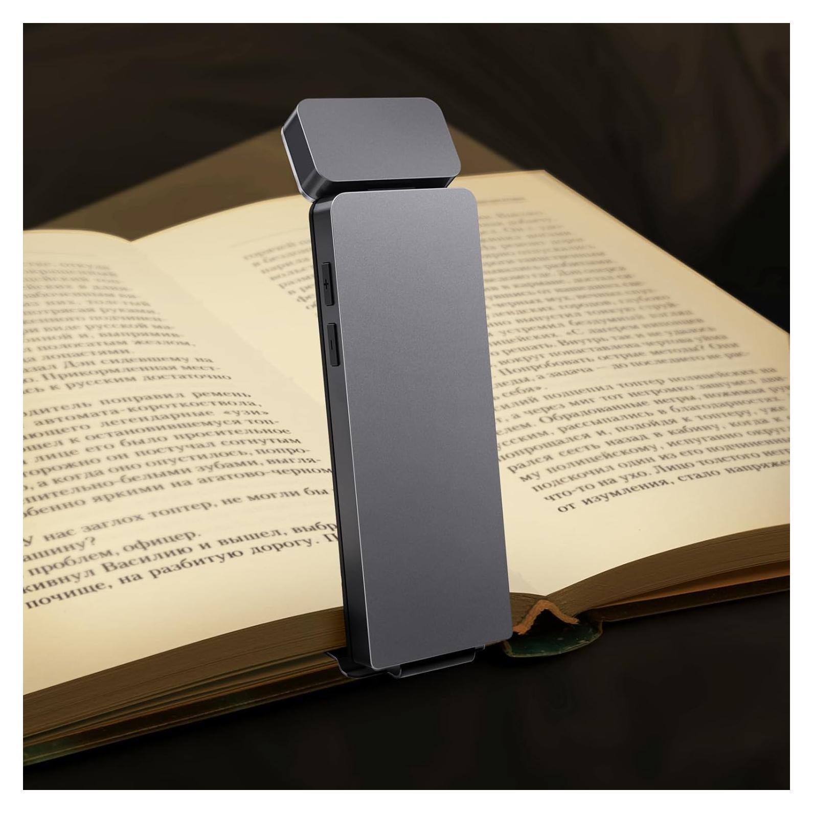 Luz de Lectura Recargable USB CMUBH con Clip y 3 Colores